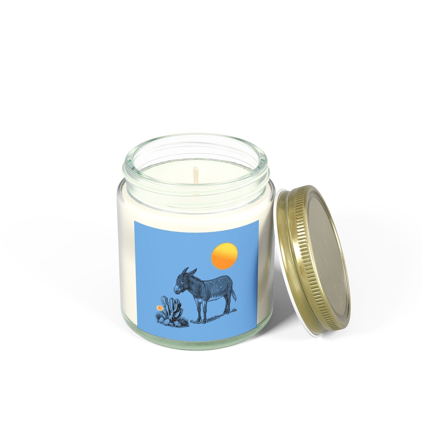 Desert Donkey - Scented Coconut Apricot Candles (4oz, 9oz)