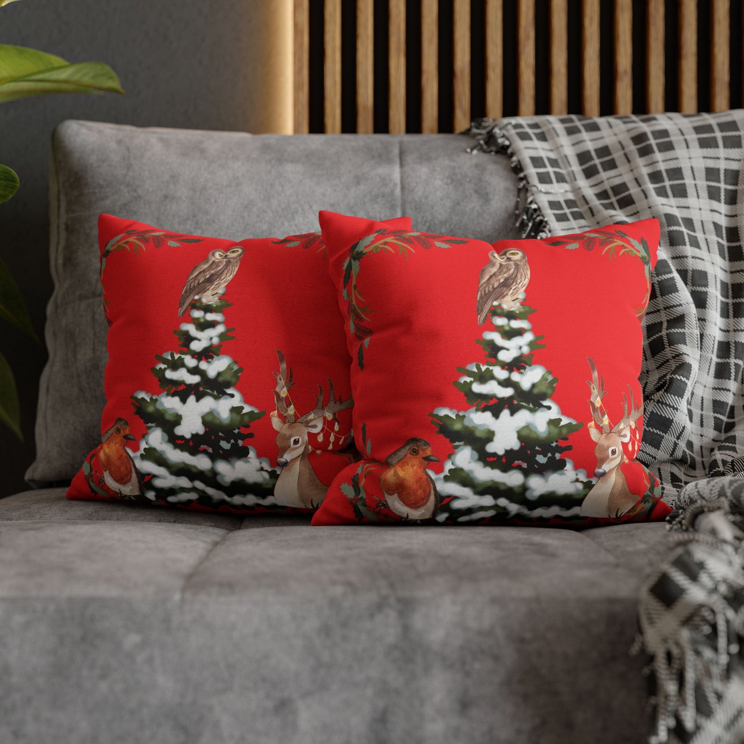 Winter Tree - Square Pillowcase - Various Sizes