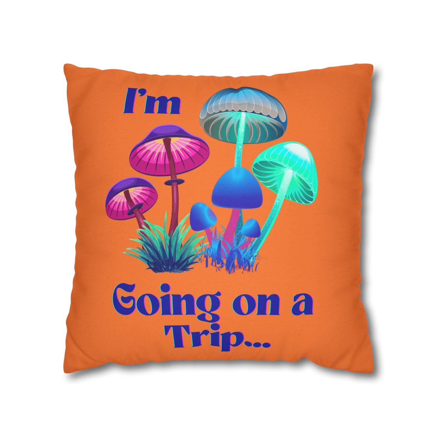 Going on a Trip - Accent Square Pillowcase - Various Sizes