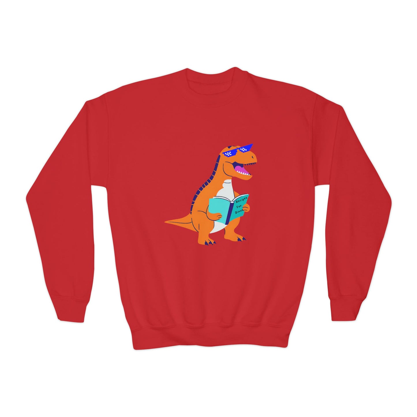 Retro T-Rex - Youth Crewneck Sweatshirt