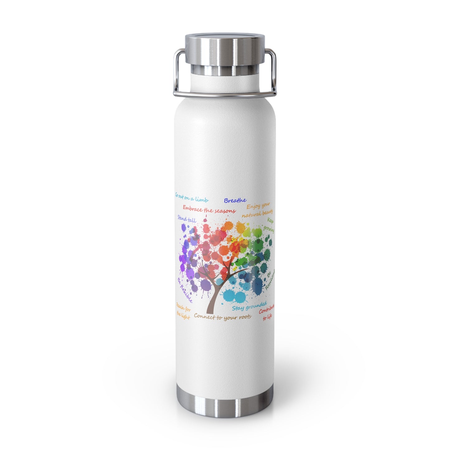 Tree of Life - Copper Vacuum Insulated Bottle, 22oz