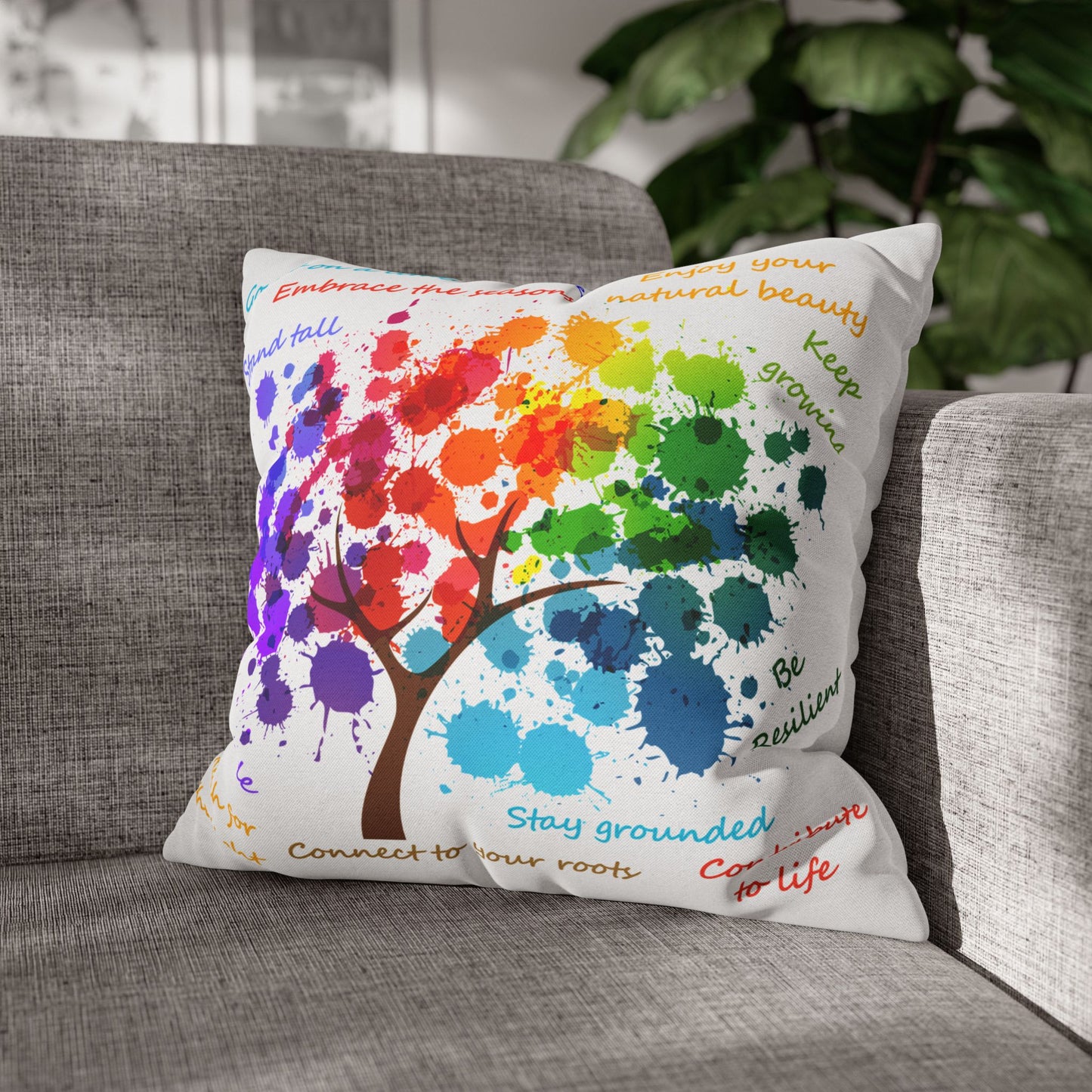 Tree Of Life - Accent Square Pillowcase - Various Sizes