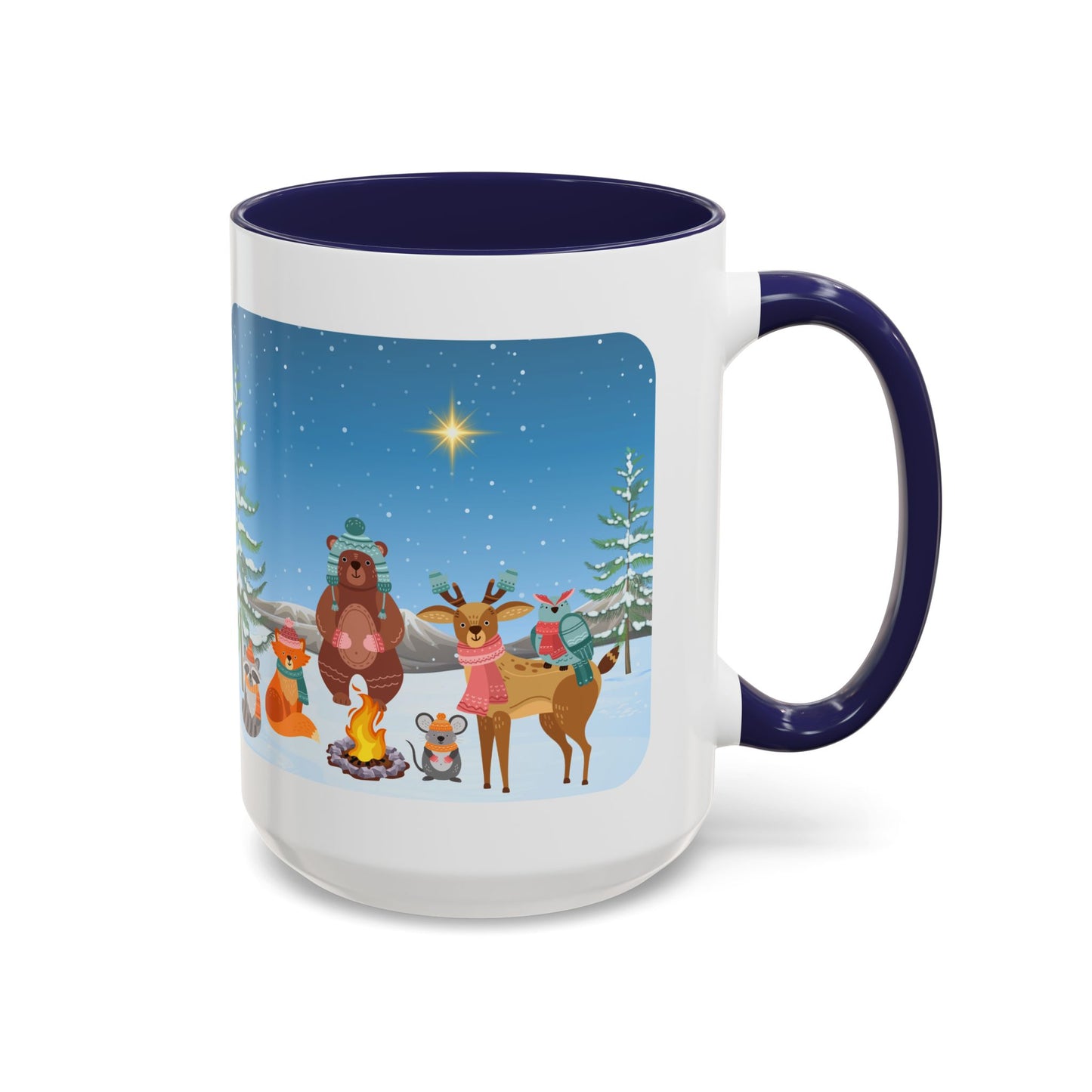 Winter Animal Party - Accent Coffee Mug (11, 15oz)