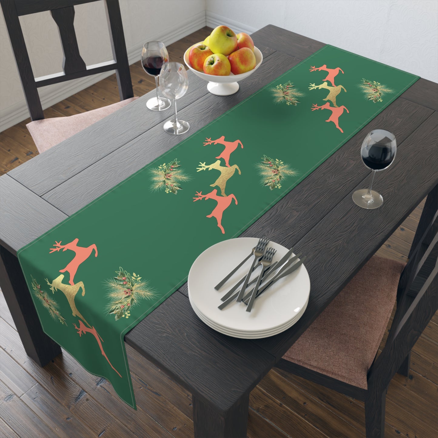 Reindeer Fun - Table Runner (Cotton, Poly)