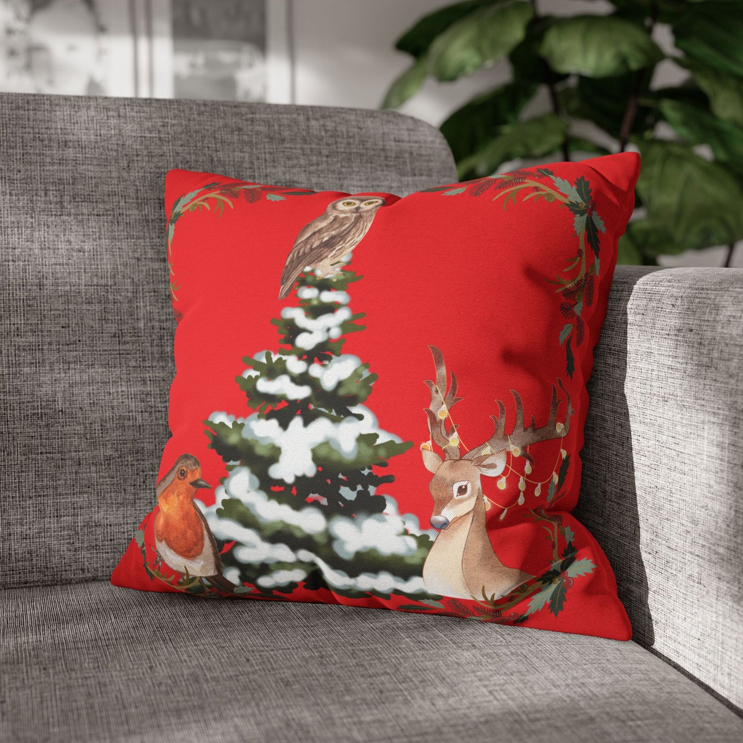 Winter Tree - Square Pillowcase - Various Sizes