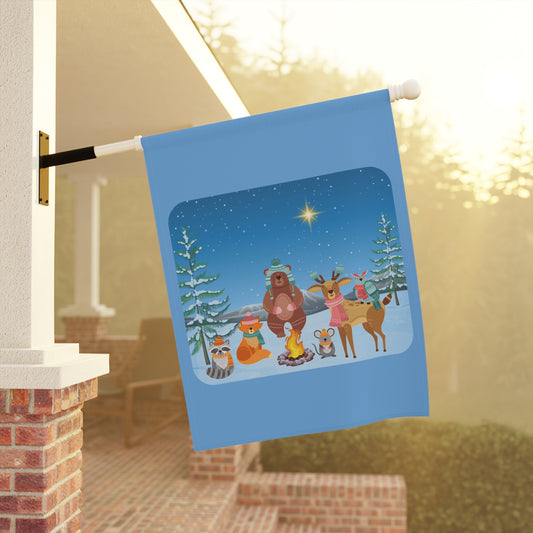 Winter Animal Party - Garden & House Banner