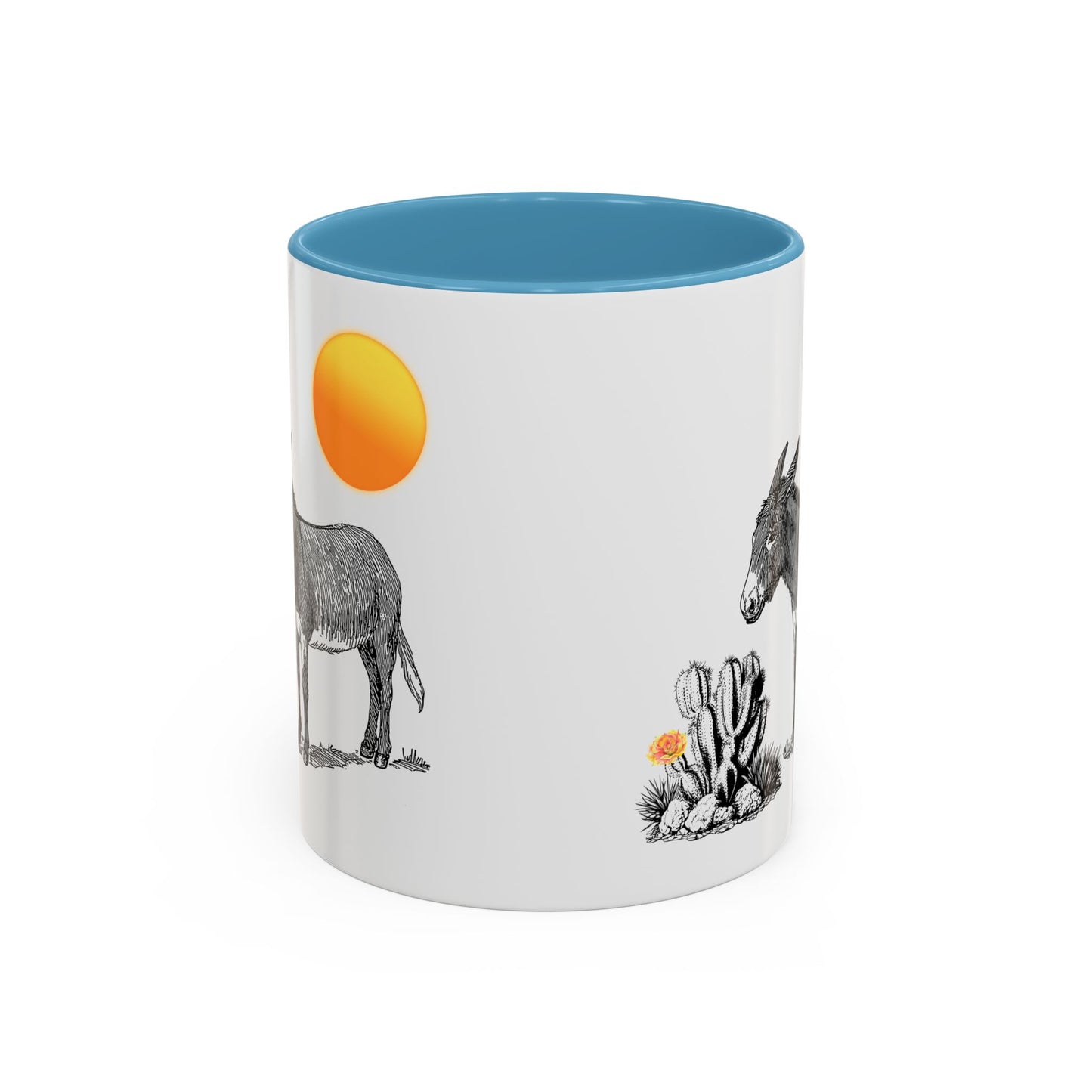 Donkey Desert - Accent Coffee Mug (11, 15oz)