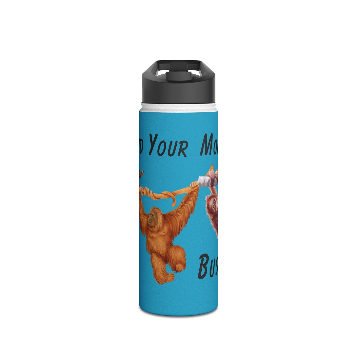 Mind Your Monkey Business - Kids Stainless Steel Water Bottle