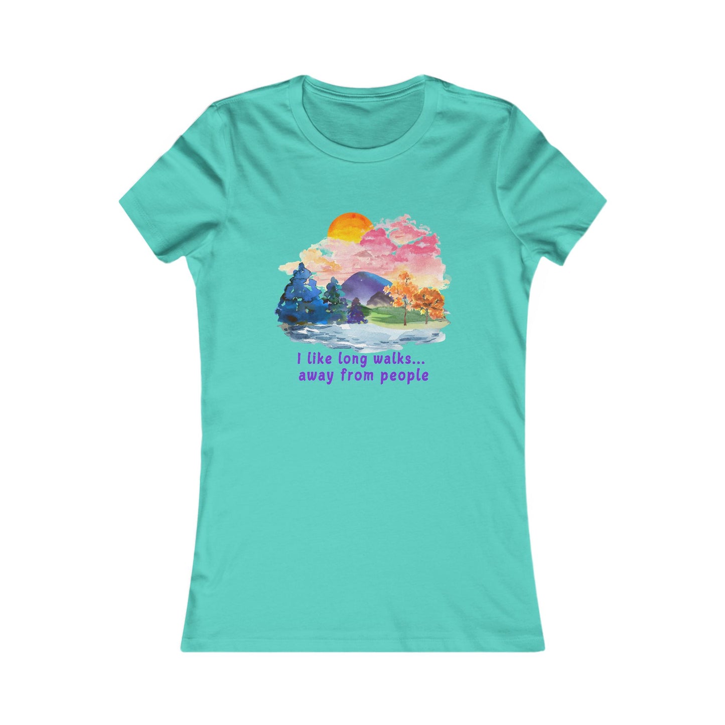 Long Walks Away From People  - Women's Tee