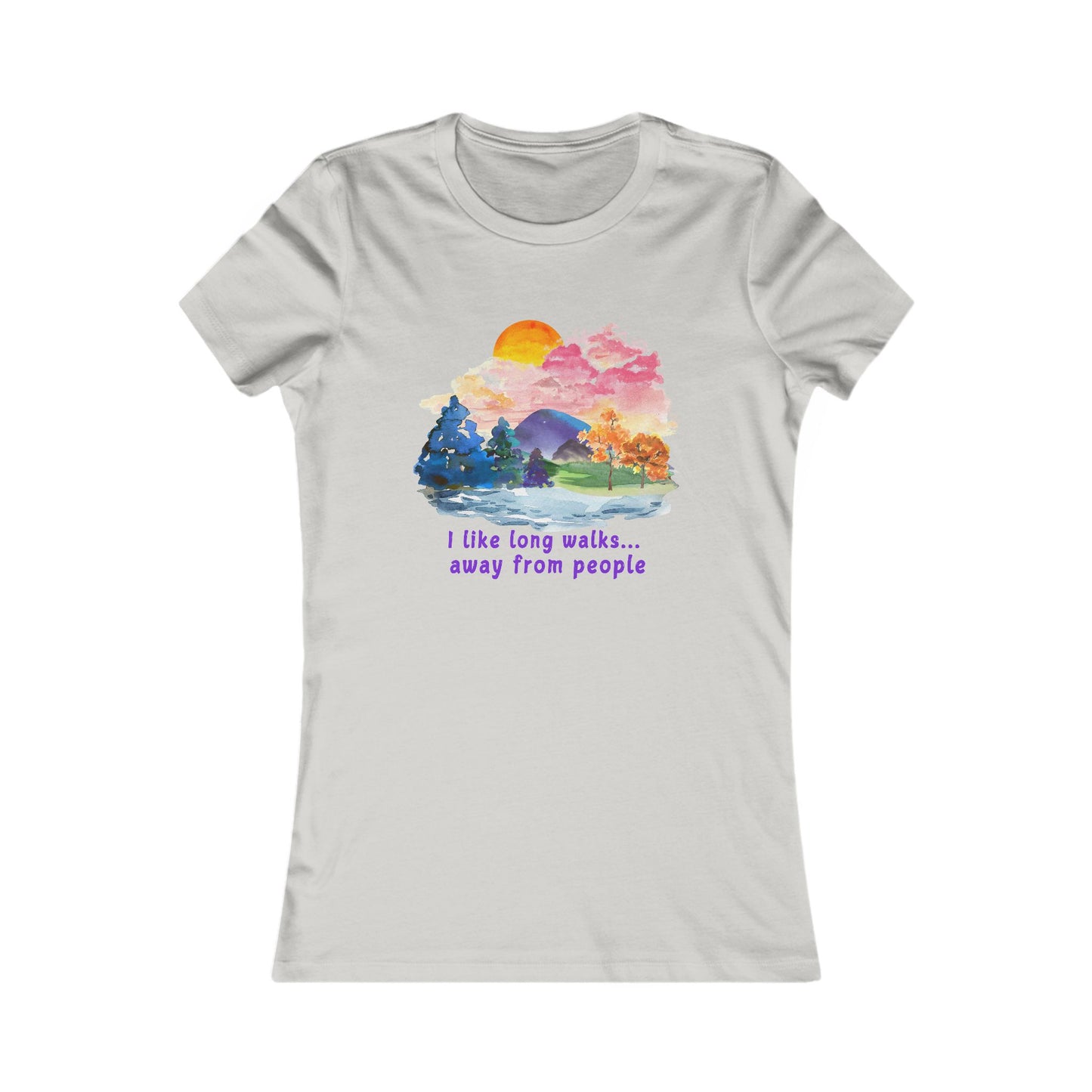 Long Walks Away From People  - Women's Tee