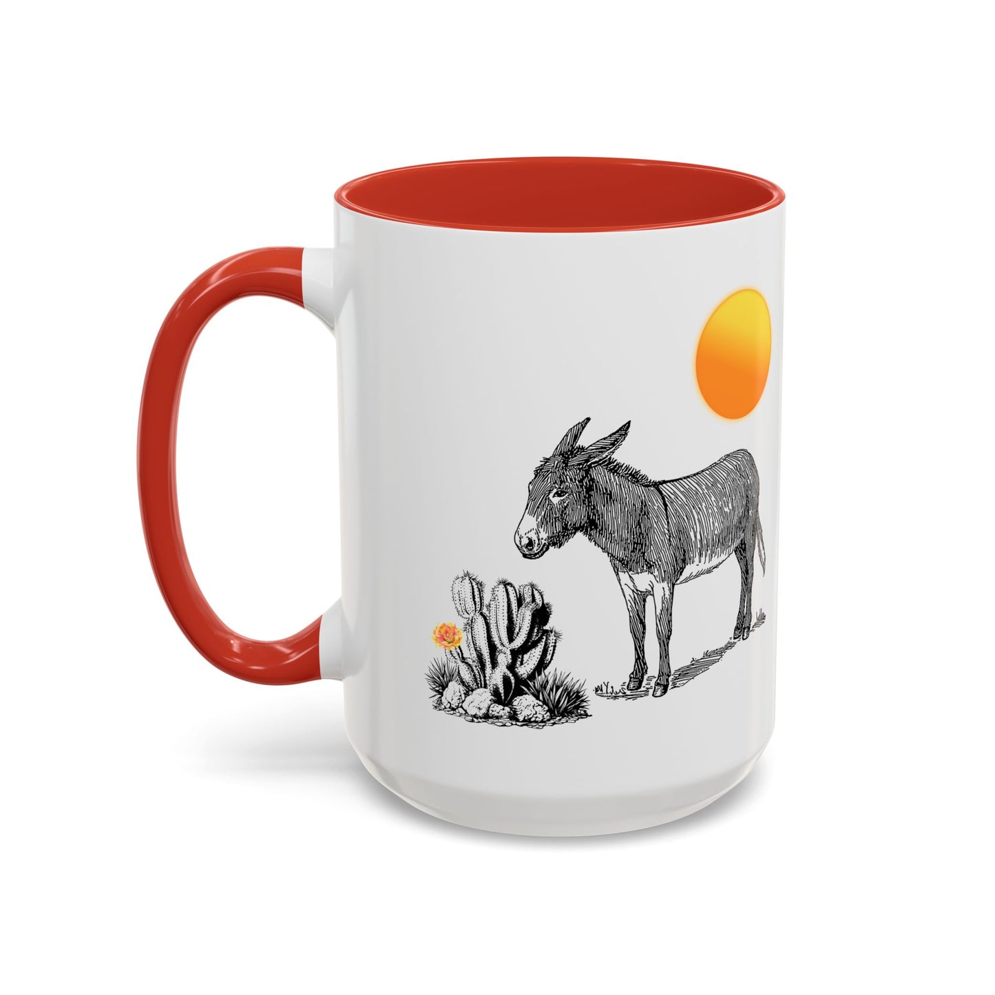 Donkey Desert - Accent Coffee Mug (11, 15oz)