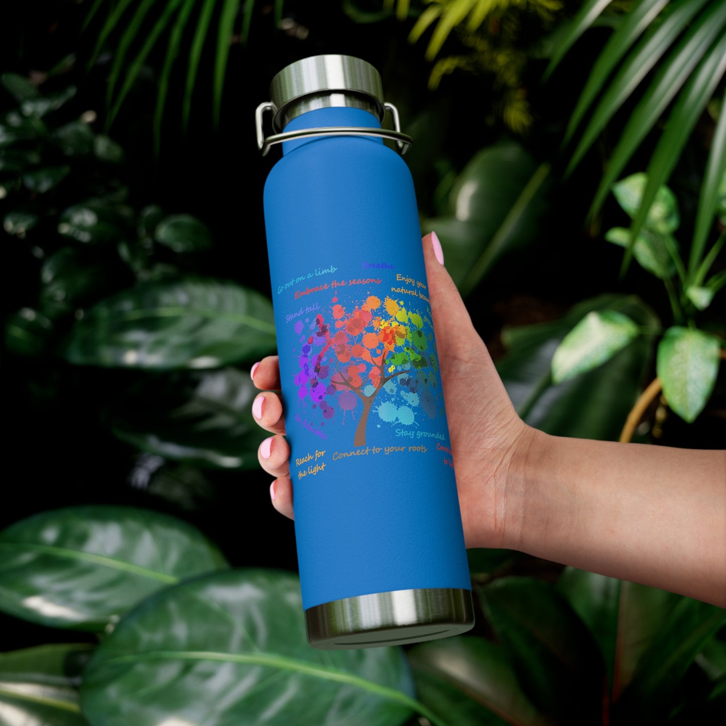 Tree of Life - Copper Vacuum Insulated Bottle, 22oz