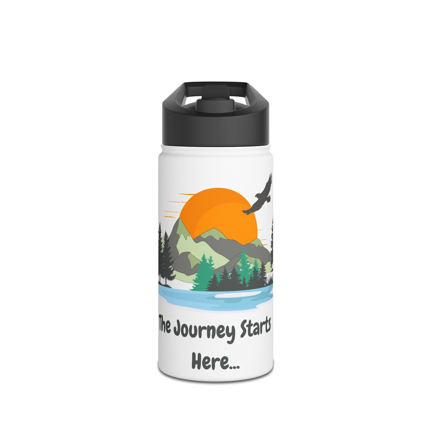 Journey Starts Here - Stainless Steel Water Bottle