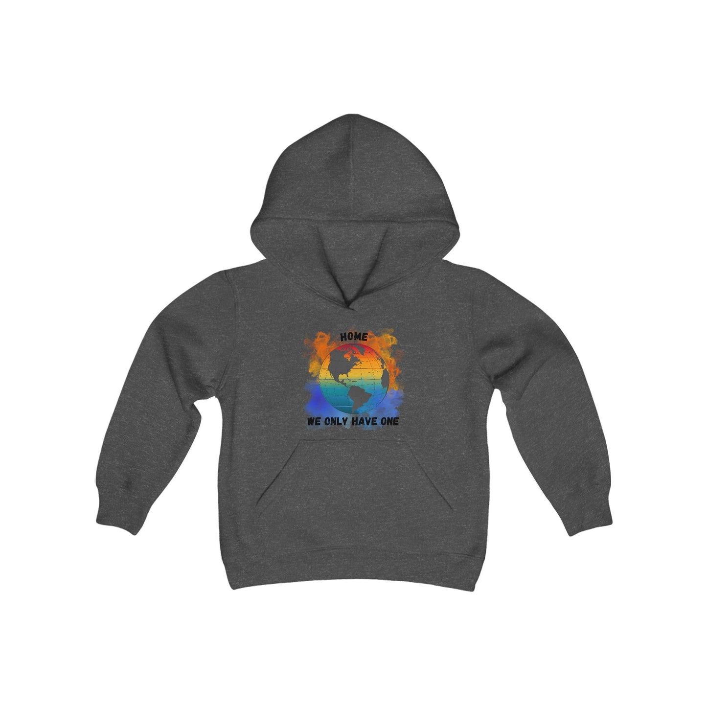 Planet Home - Youth Hoodie Sweatshirt - Vibrant Colors