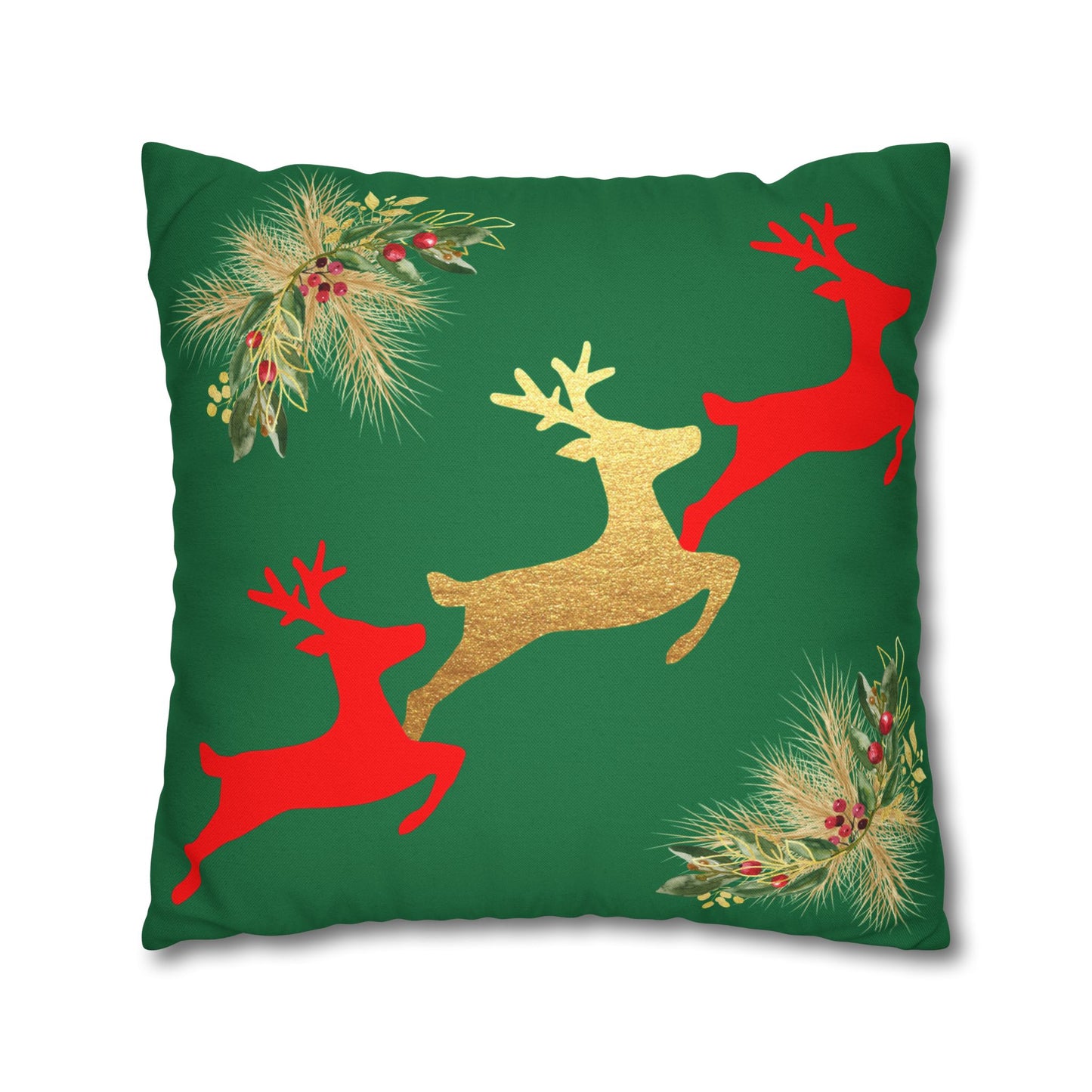 Reindeer Fun - Square Pillowcase - Various Sizes