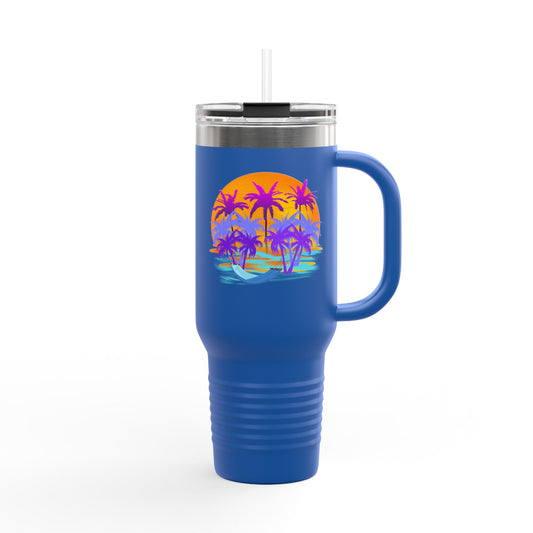 Tropical Paradise - Insulated Travel Mug, 40oz