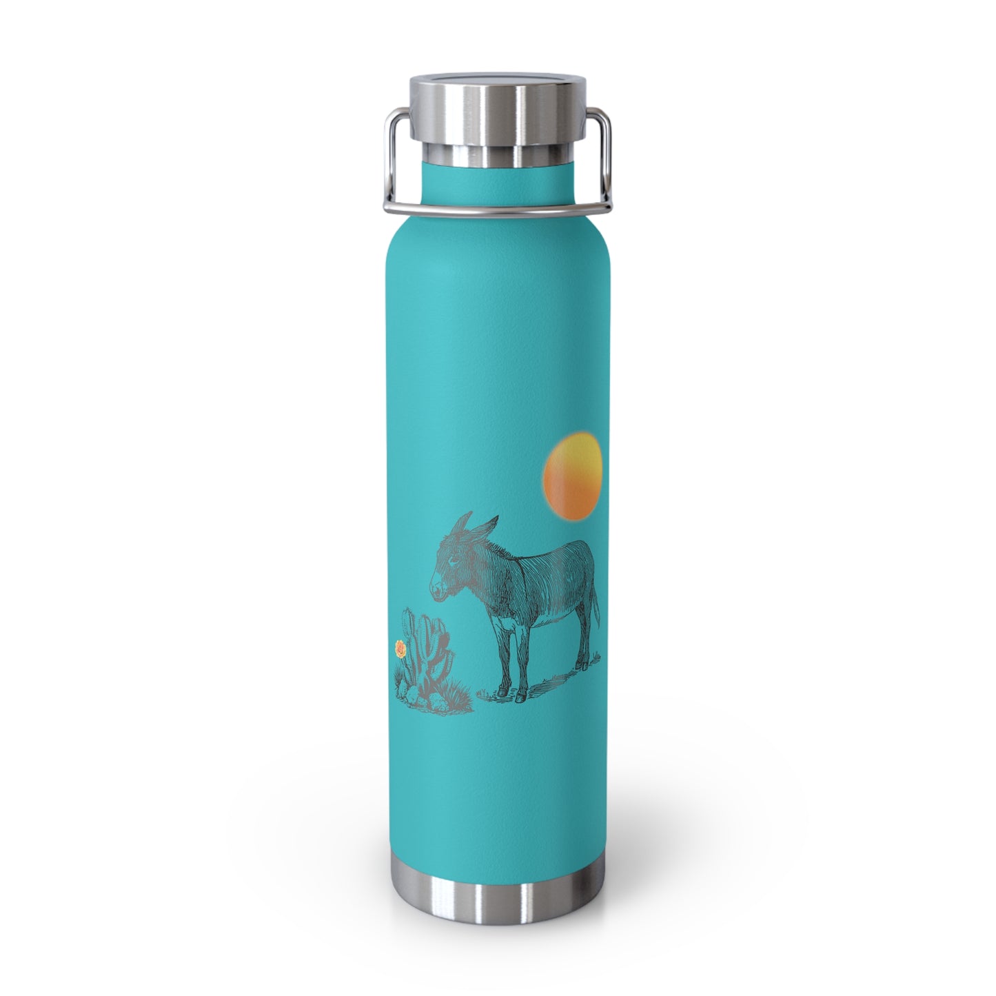 Donkey Desert - Copper Vacuum Insulated Bottle, 22oz