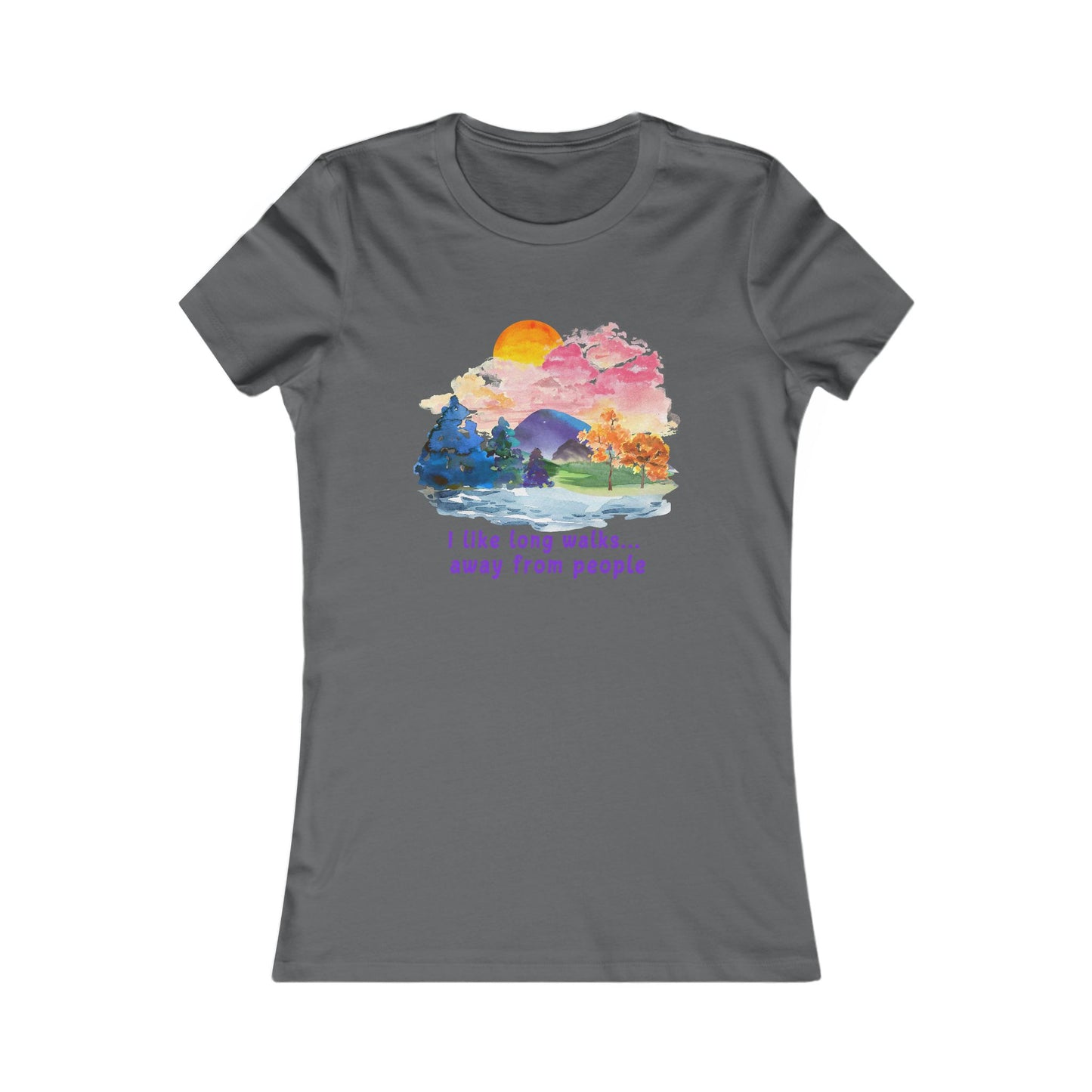 Long Walks Away From People  - Women's Tee