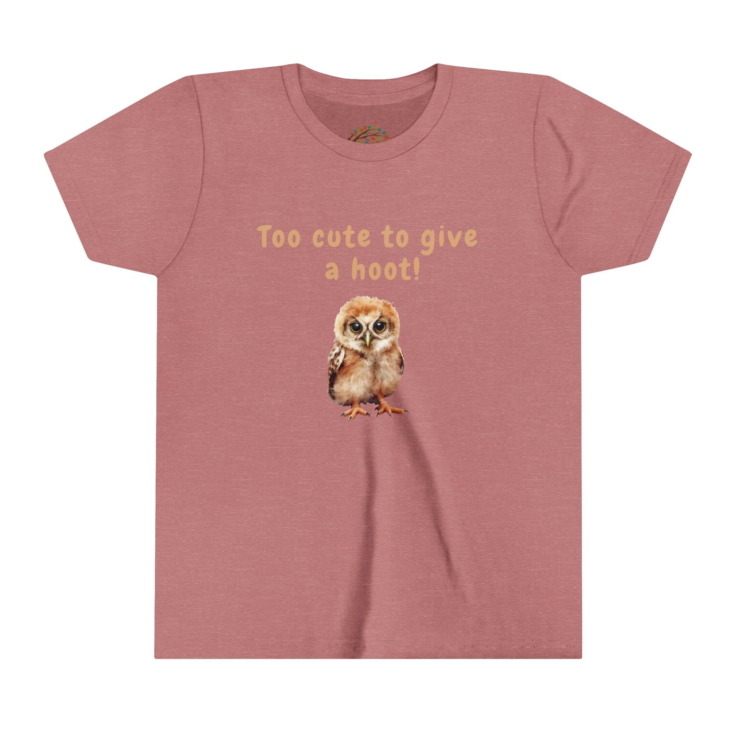 Too Cute to Give a Hoot - Youth Tee Adorable Owl Design