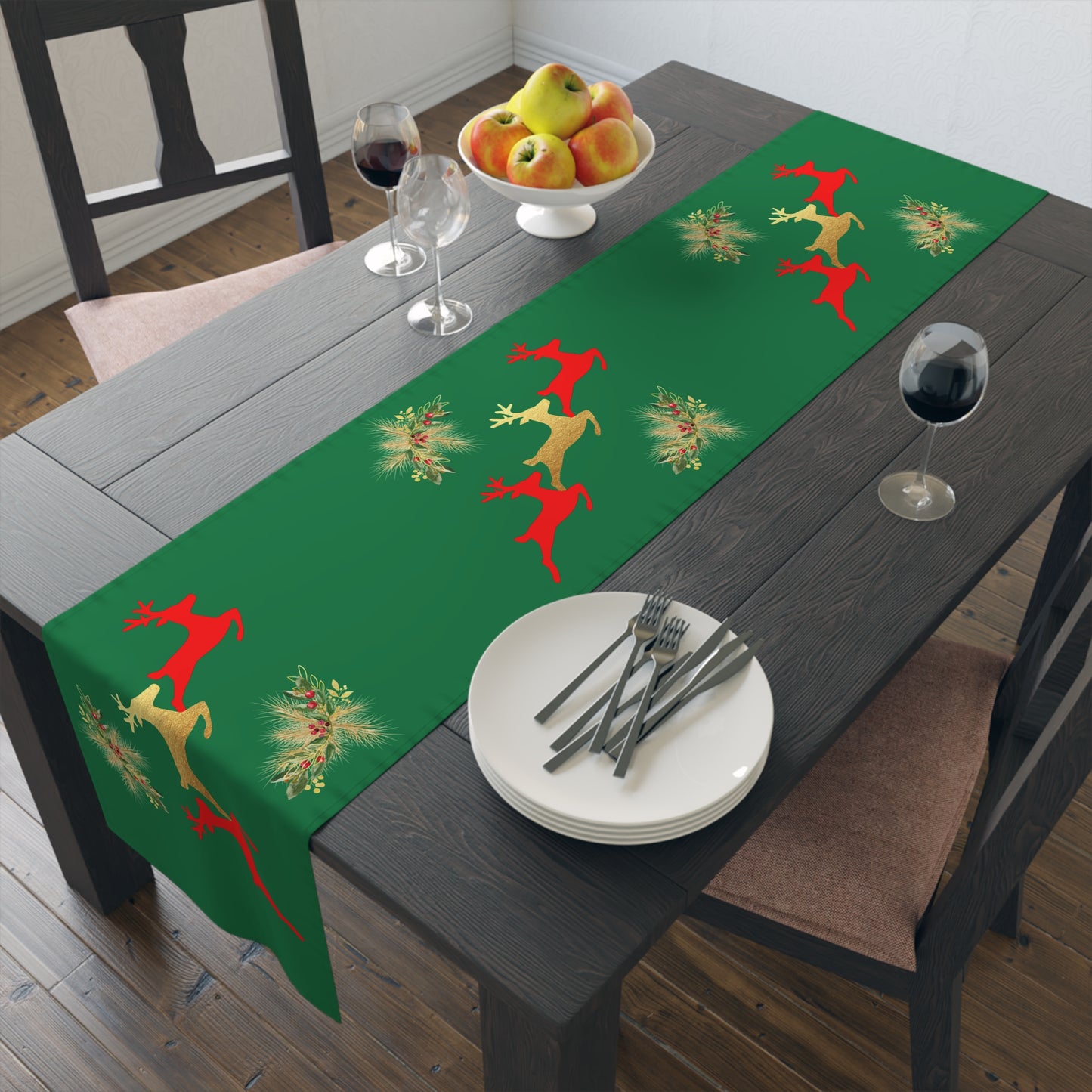 Reindeer Fun - Table Runner (Cotton, Poly)