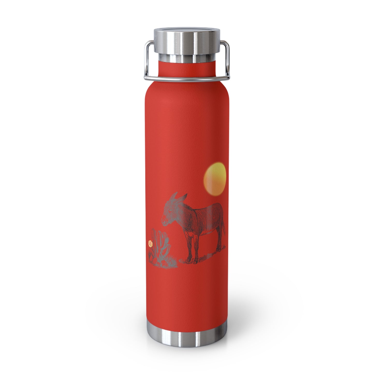 Donkey Desert - Copper Vacuum Insulated Bottle, 22oz