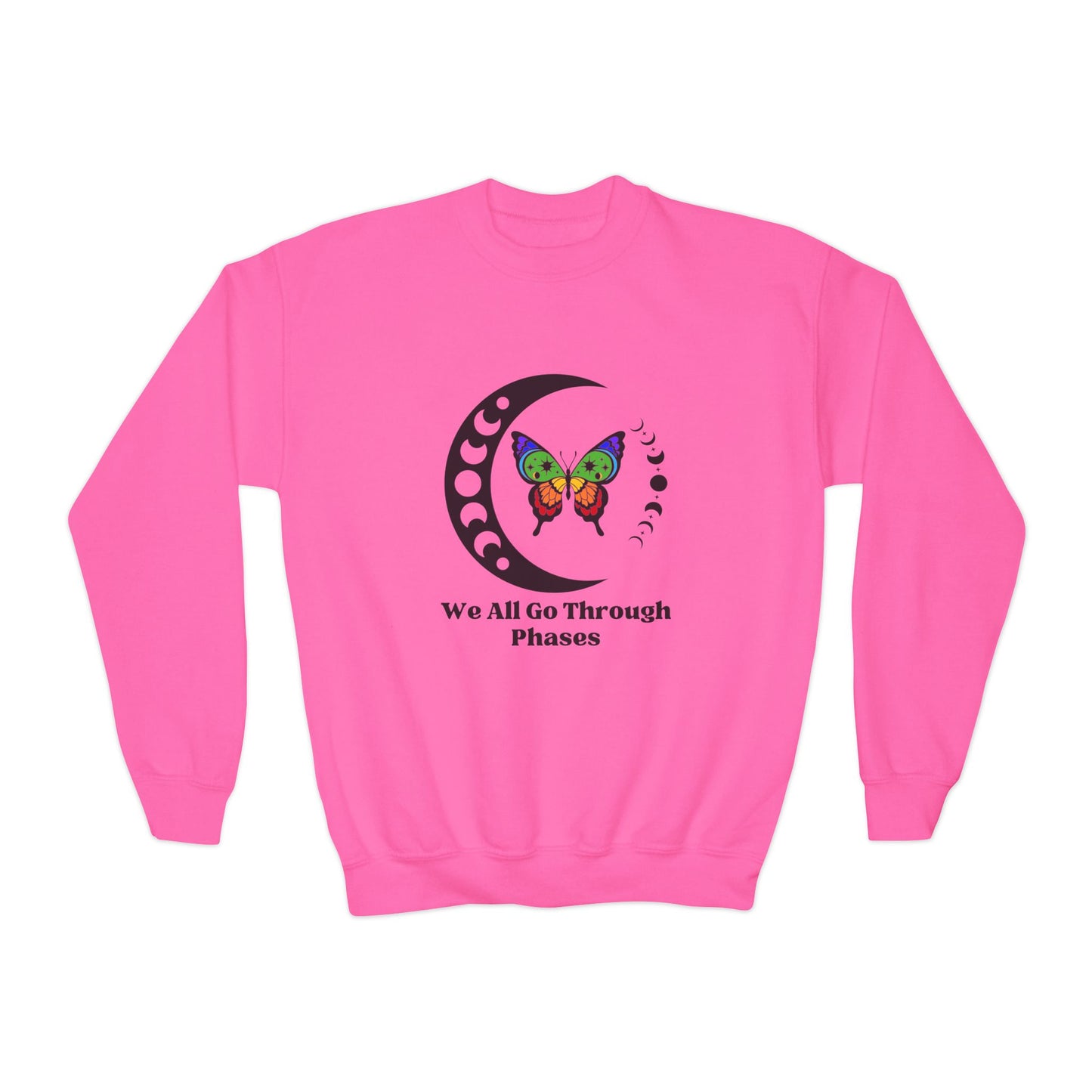 We All Go Through Phases - Youth Crewneck Sweatshirt