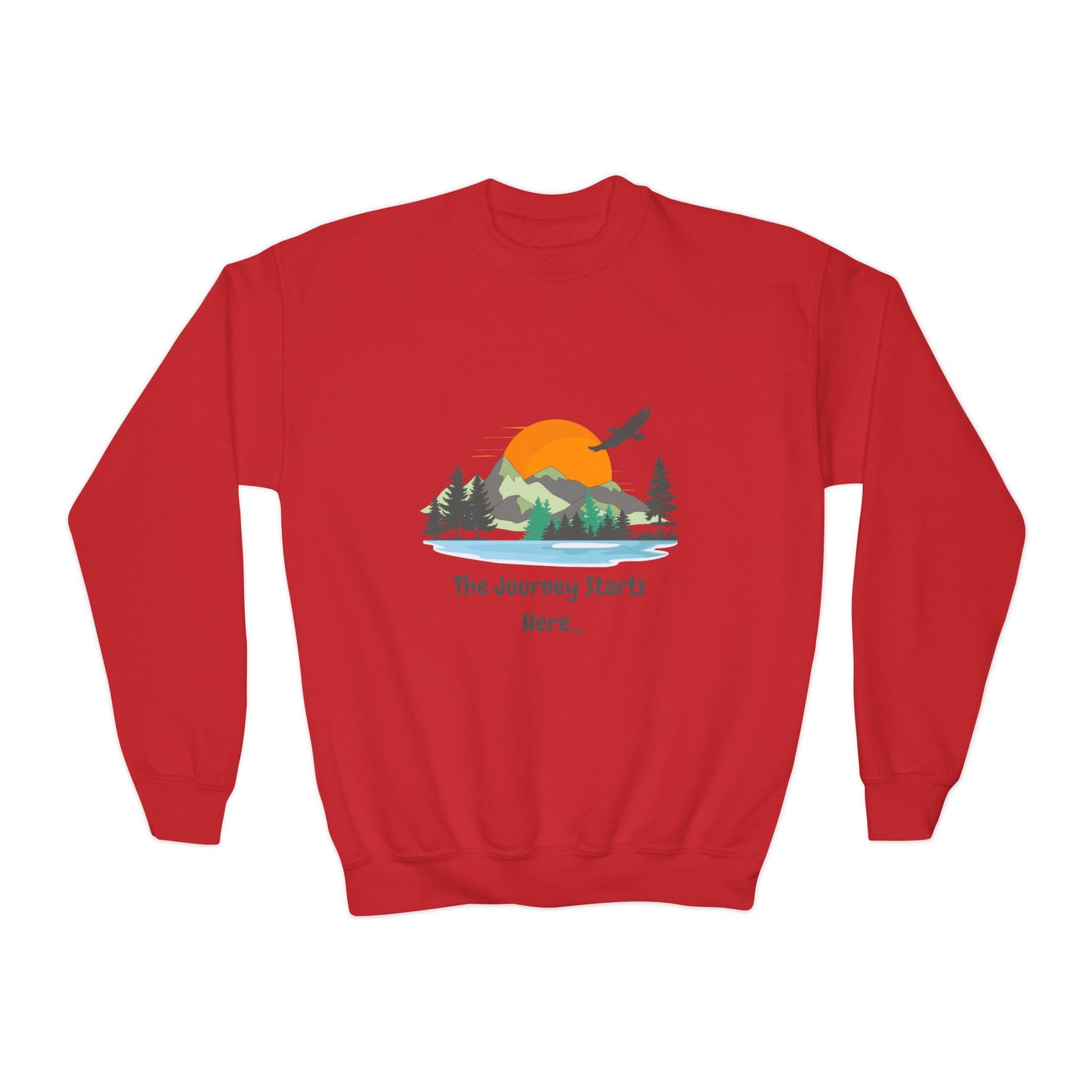 Journey Starts Here - Youth Crewneck Sweatshirt