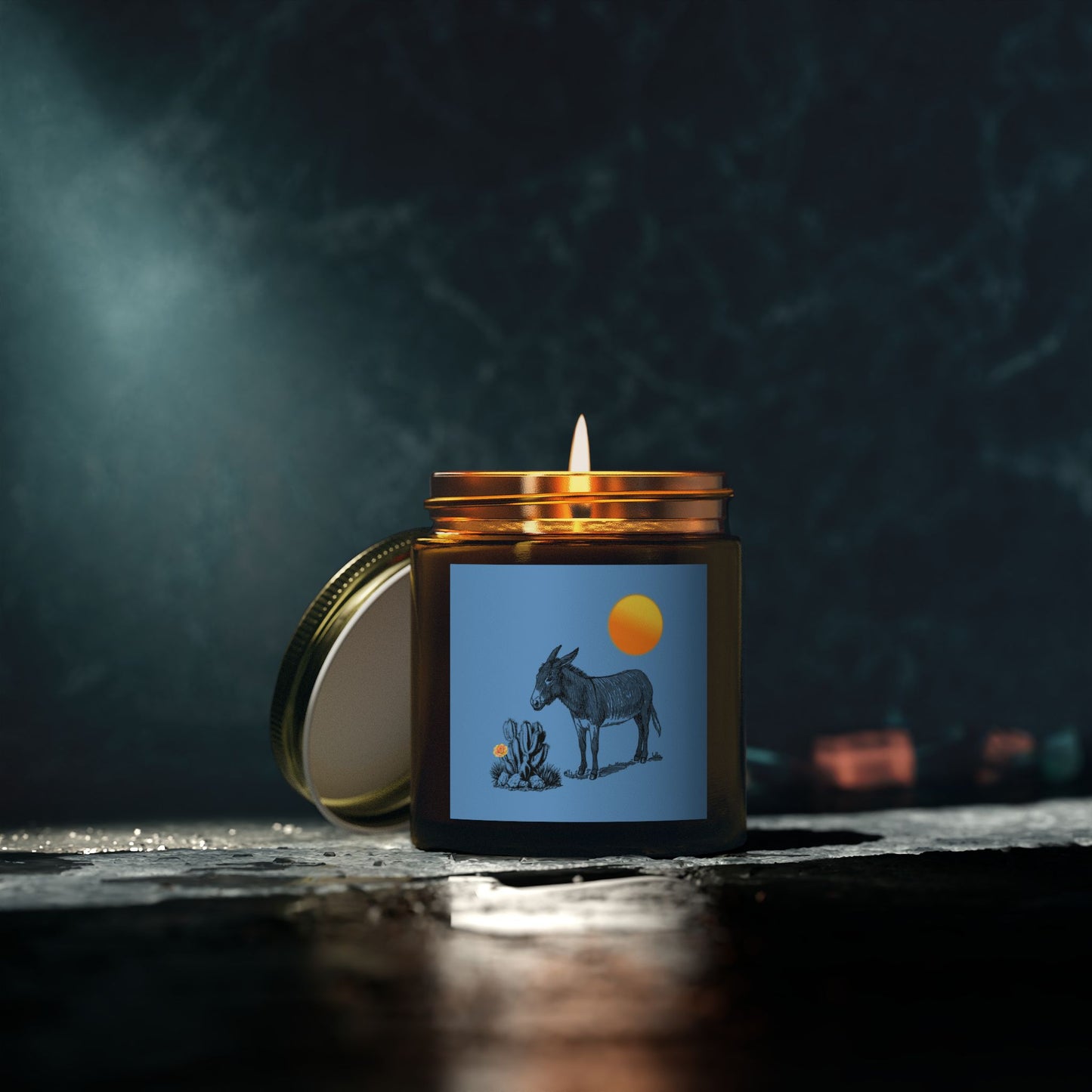 Desert Donkey - Scented Coconut Apricot Candles (4oz, 9oz)