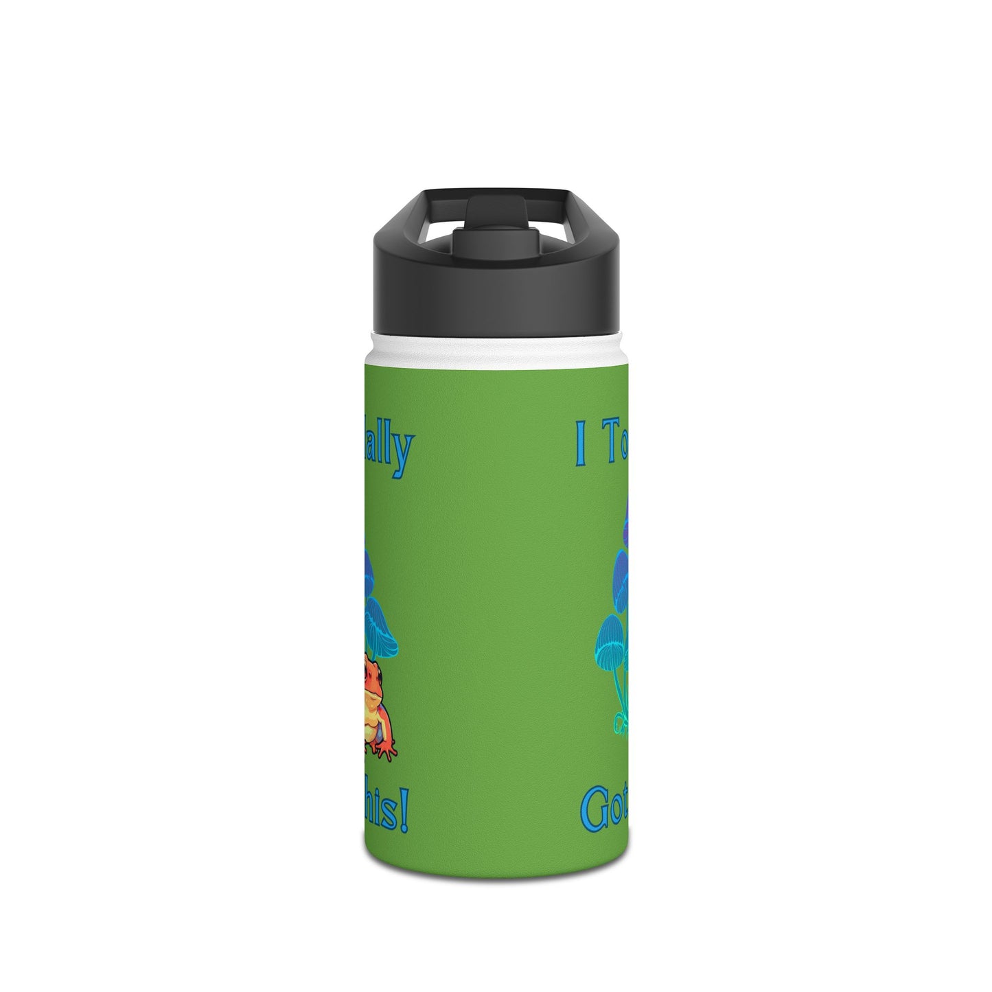 Toadally Got This - Green - Stainless Steel Water Bottle, Standard Lid