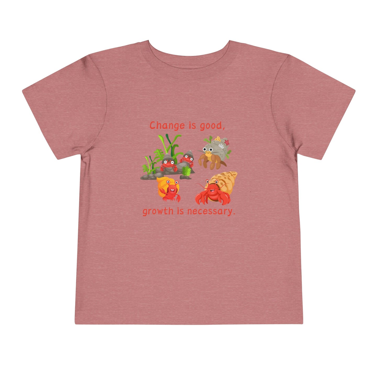 Growth - Toddler Short Sleeve Tee - Cute Crab Design