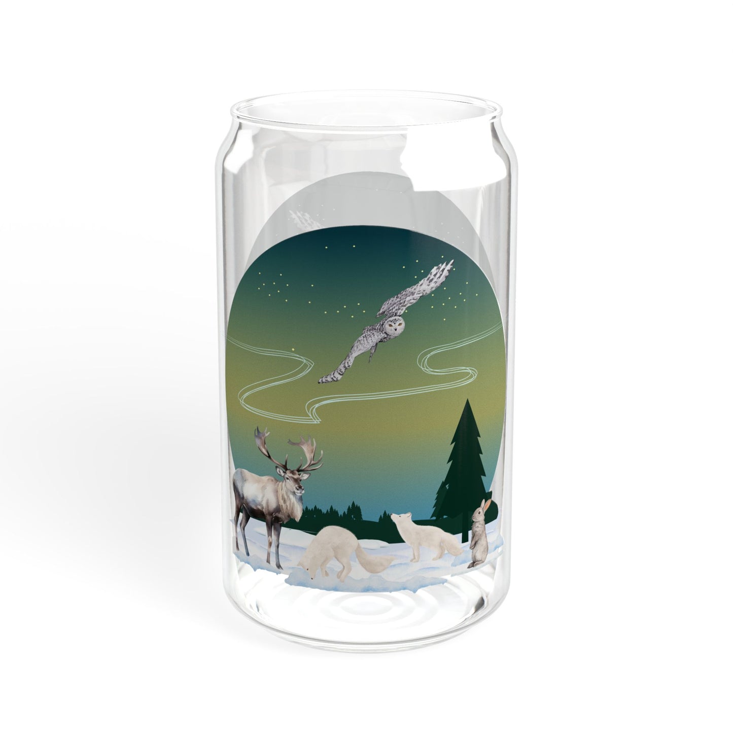 Winter Wonderland - Sipper Glass, 16oz