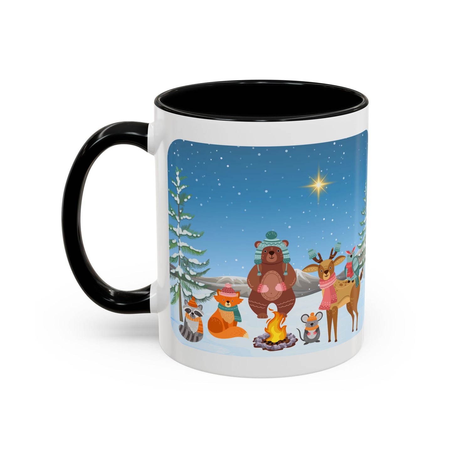 Winter Animal Party - Accent Coffee Mug (11, 15oz)