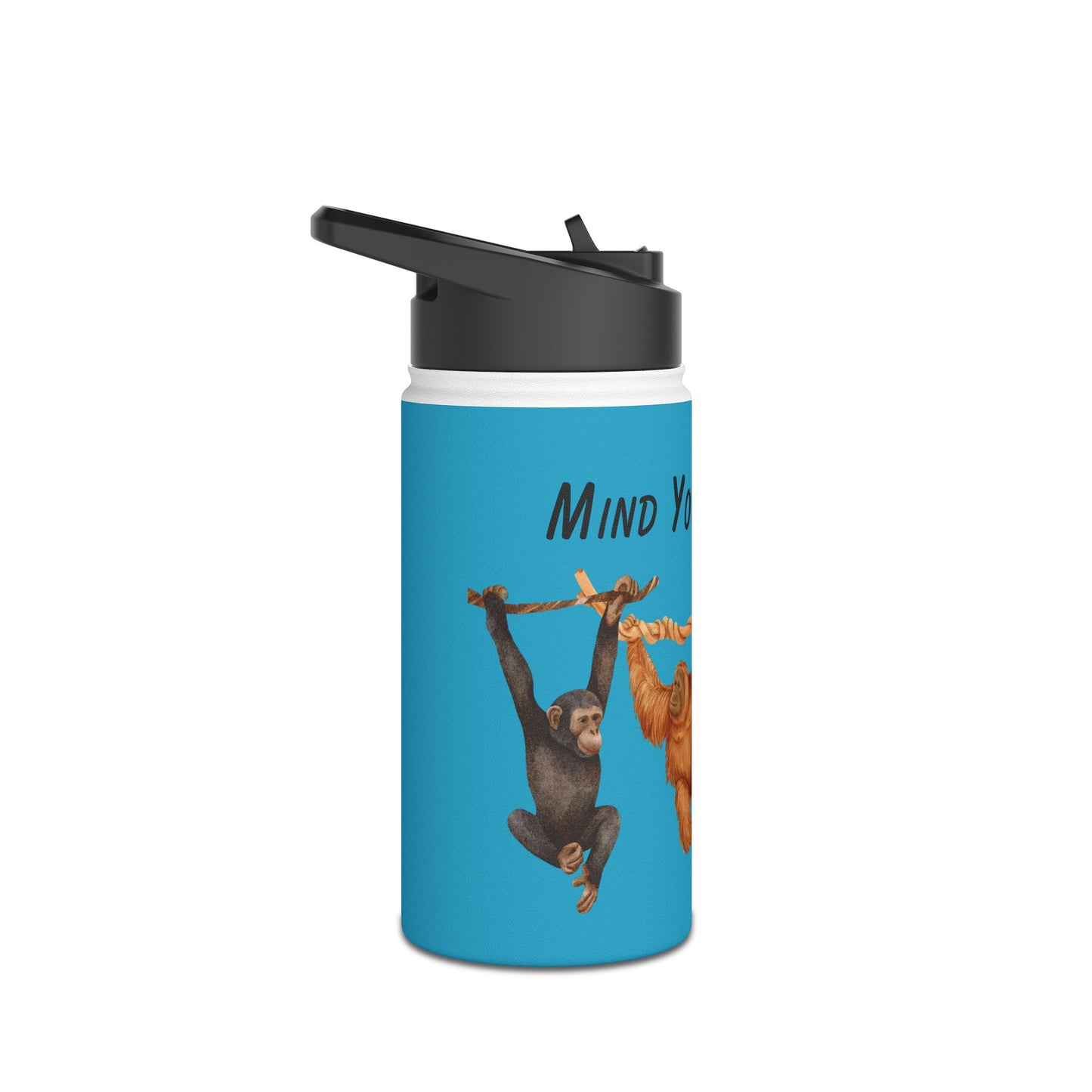 Mind Your Monkey Business - Kids Stainless Steel Water Bottle