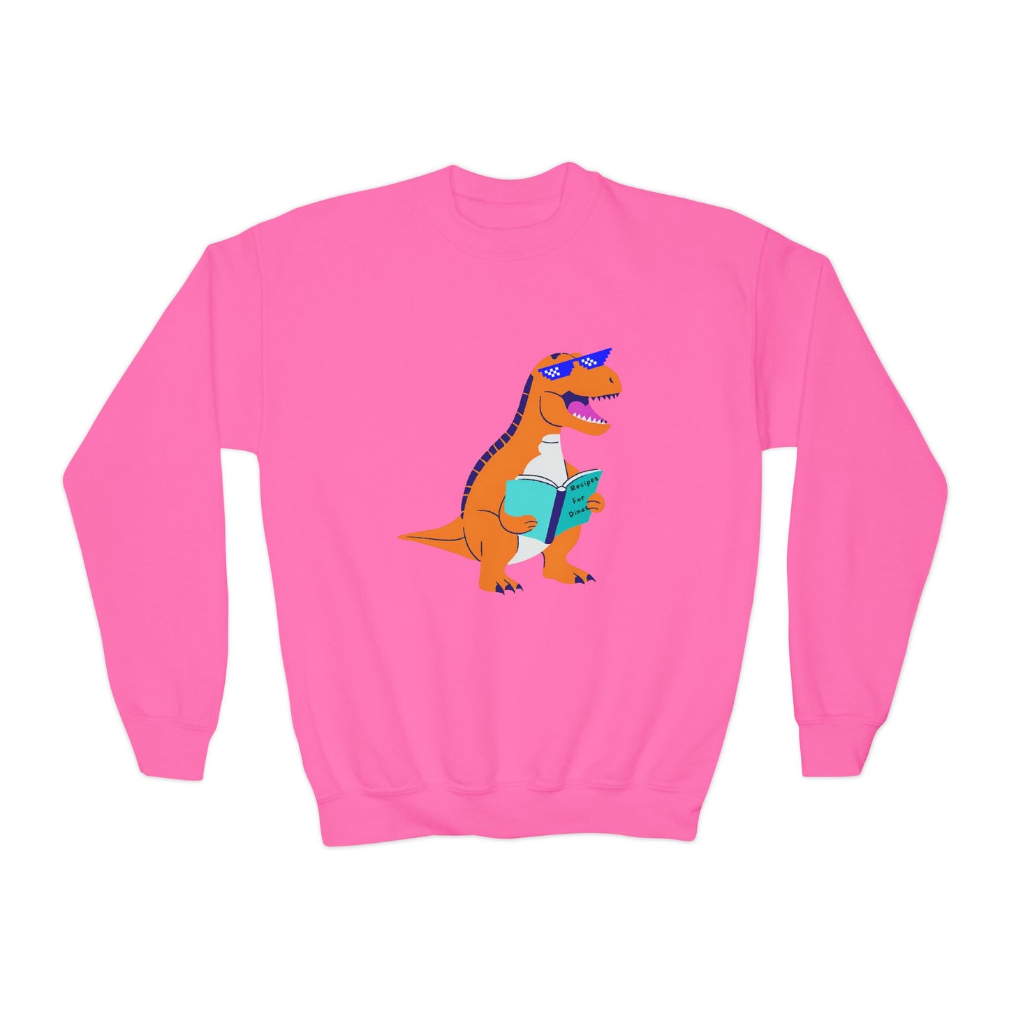 Retro T-Rex - Youth Crewneck Sweatshirt