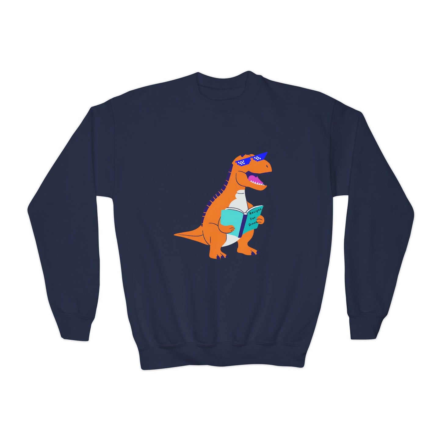 Retro T-Rex - Youth Crewneck Sweatshirt