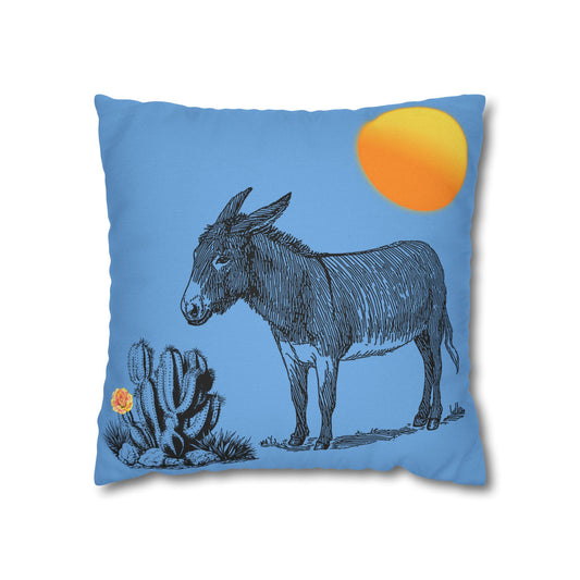 Donkey Desert - Accent Square Pillowcases - Various Sizes