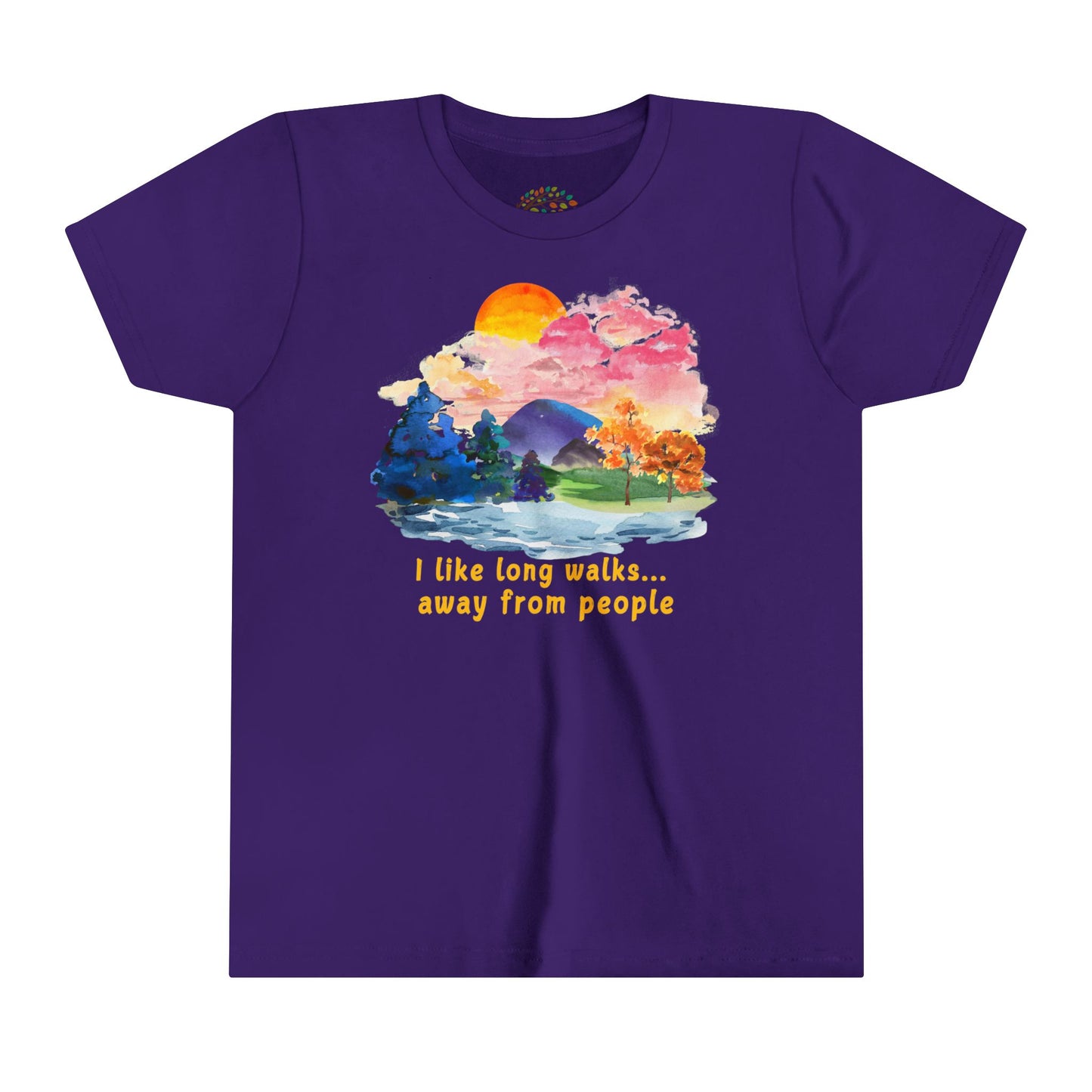 Long Walks Away From People - Youth Tee