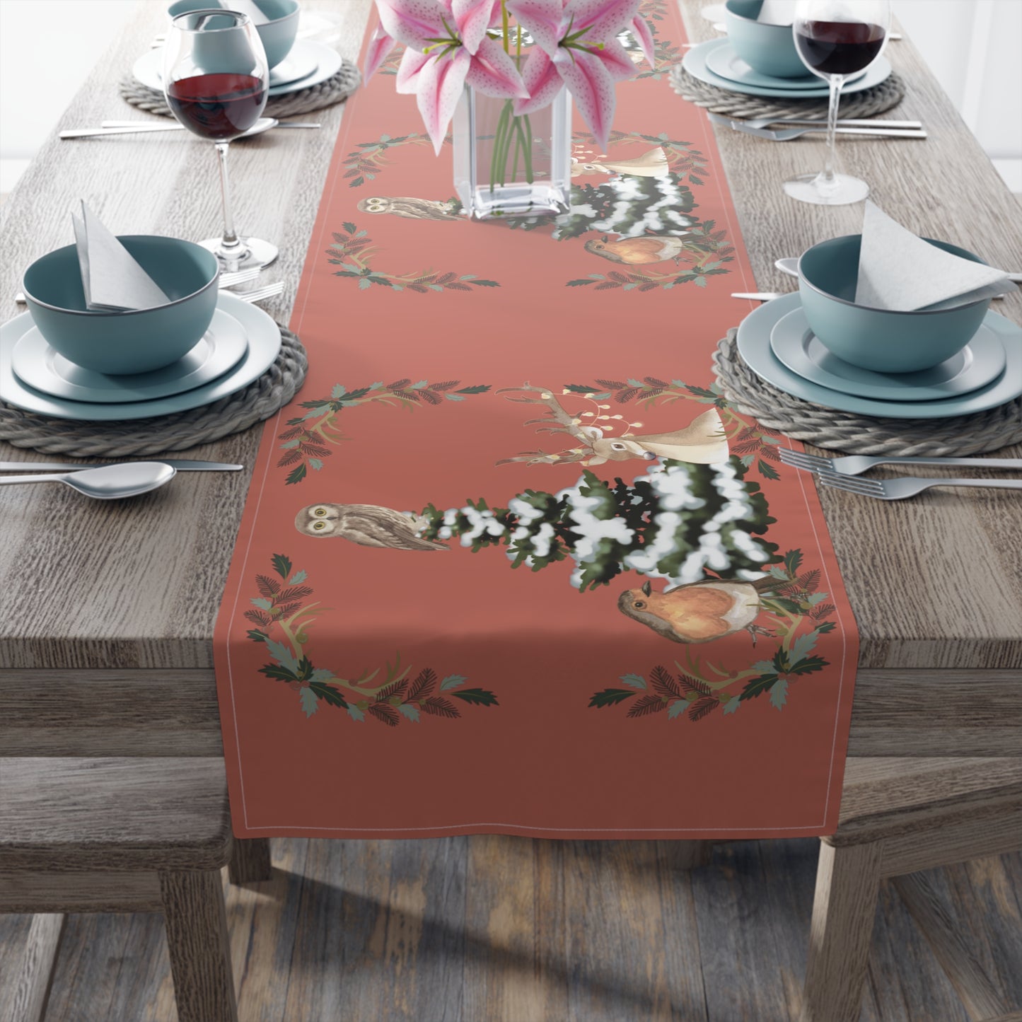 Winter Tree - Table Runner (Cotton, Poly)