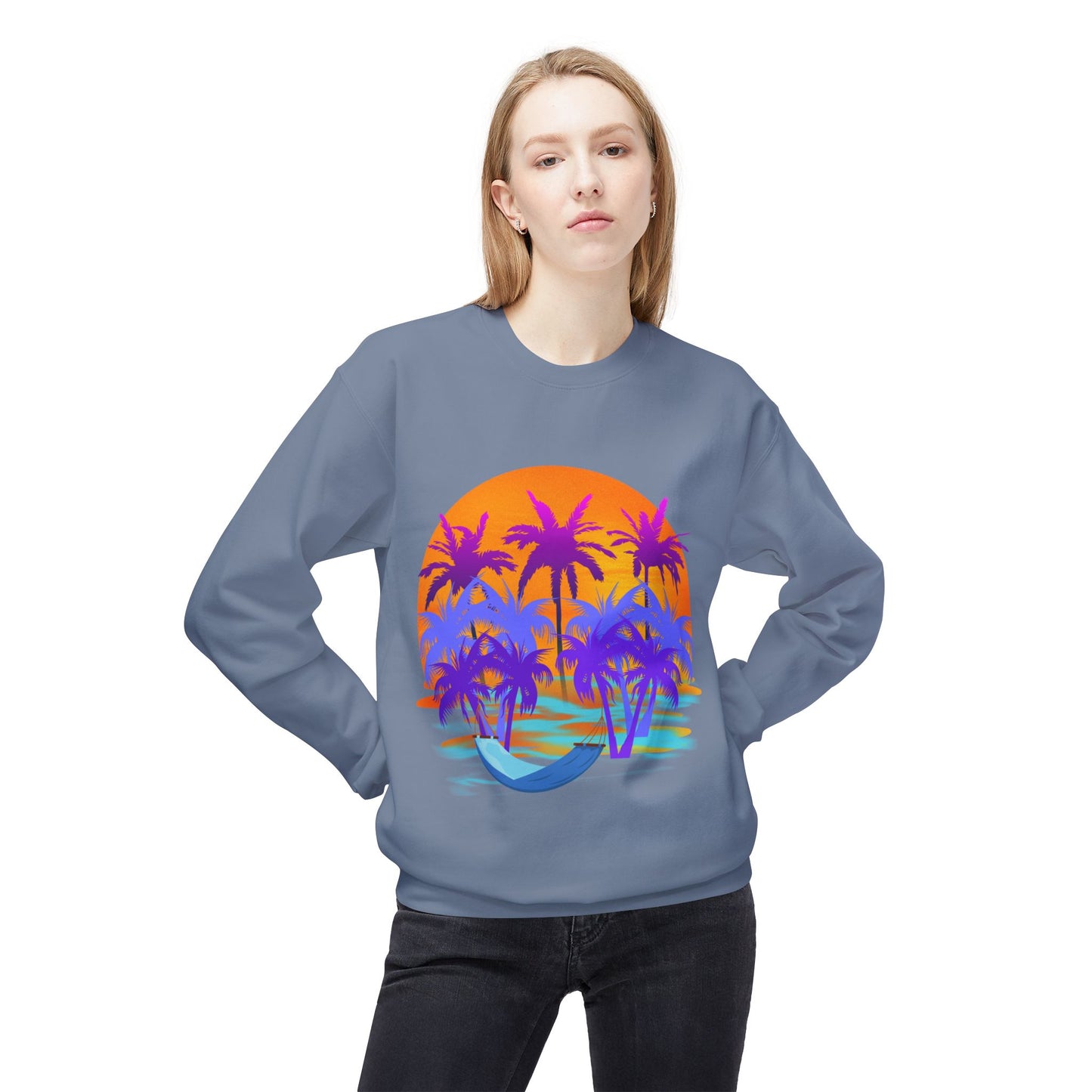 Tropical Paradise - Adult Crewneck Sweatshirt