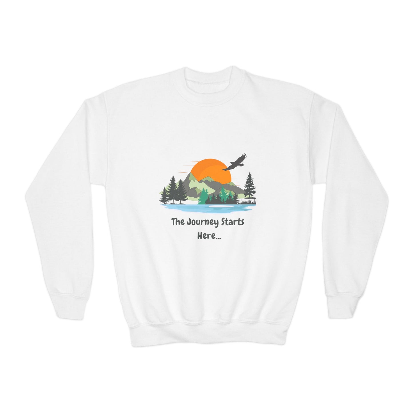 Journey Starts Here - Youth Crewneck Sweatshirt