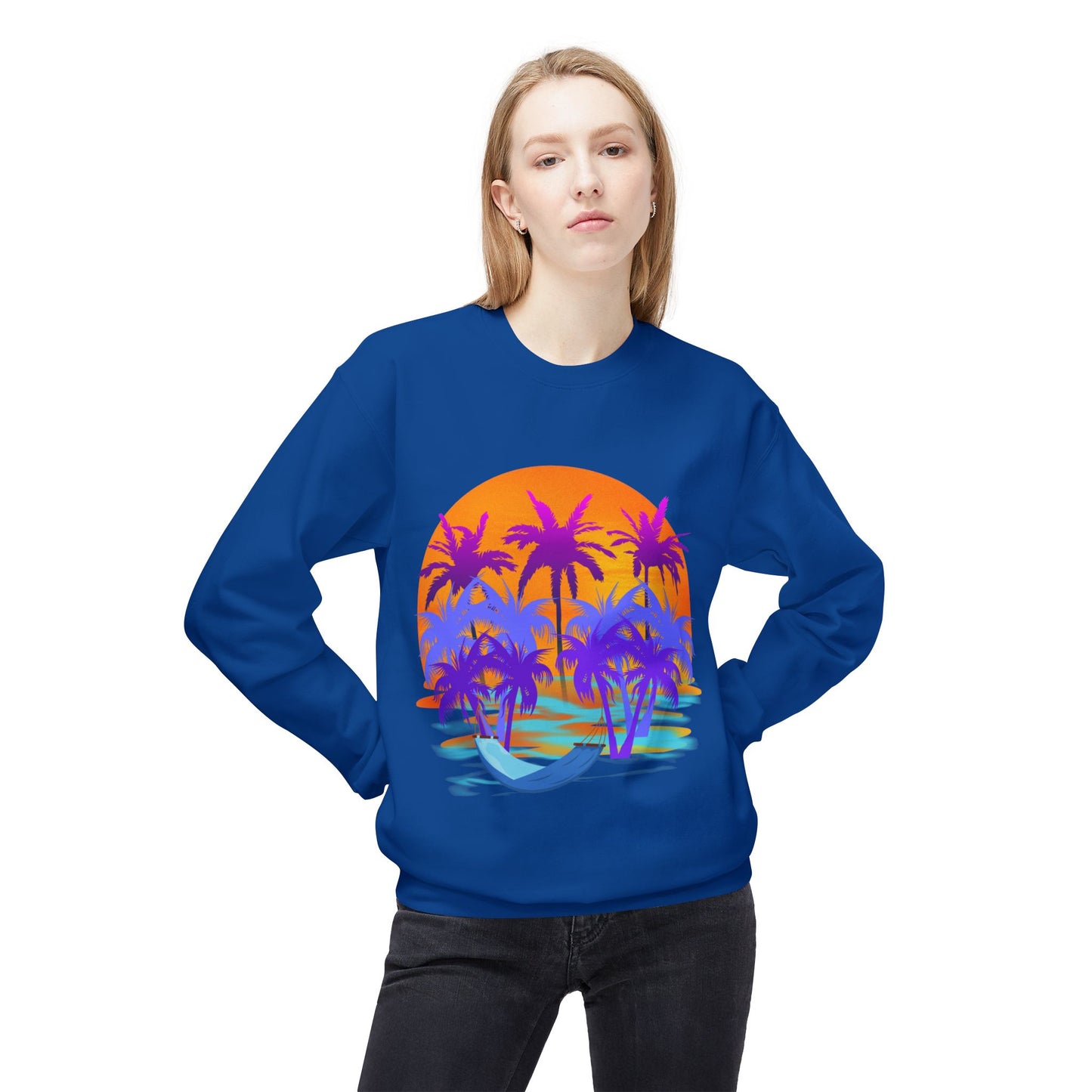 Tropical Paradise - Adult Crewneck Sweatshirt