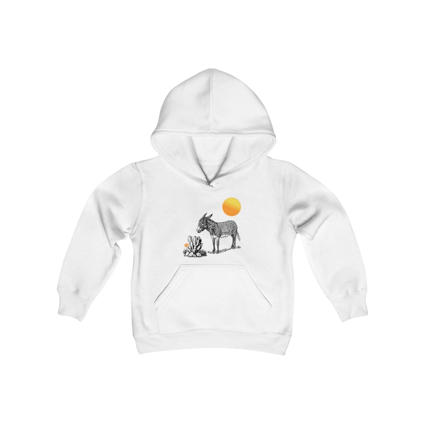 Desert Donkey - Youth Hooded Sweatshirt