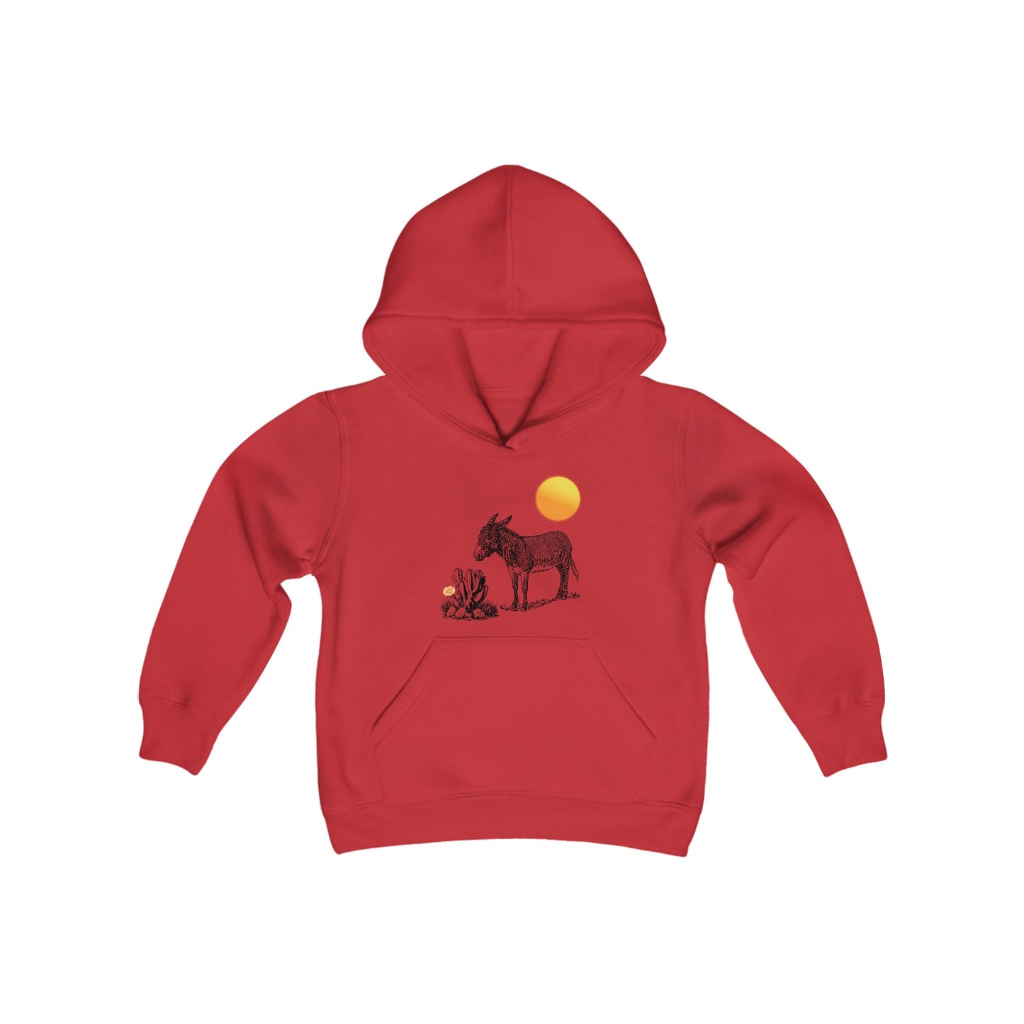 Desert Donkey - Youth Hooded Sweatshirt