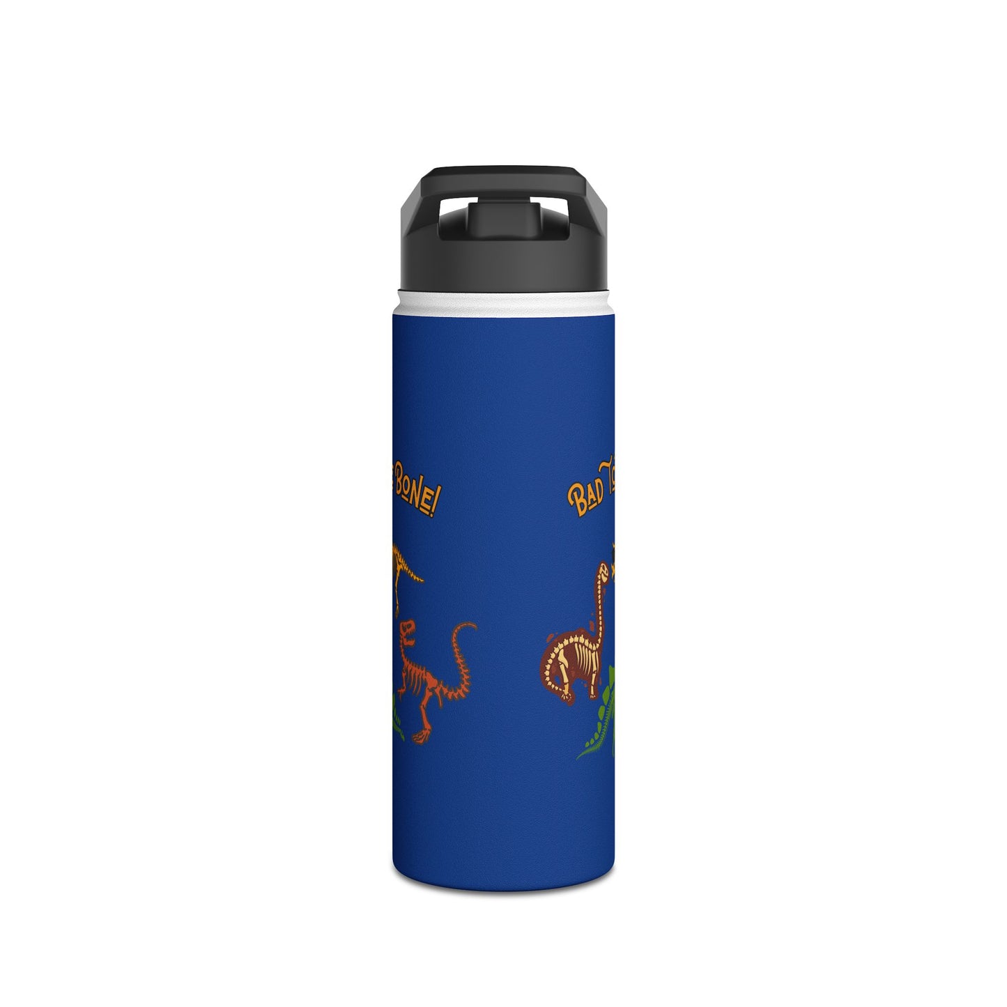 Bad to the Bone - Blue Kids Stainless Steel Water Bottle