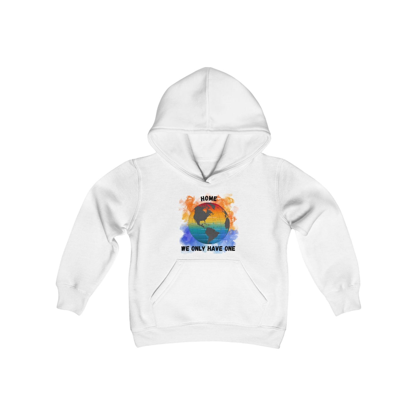 Planet Home - Youth Hoodie Sweatshirt - Vibrant Colors