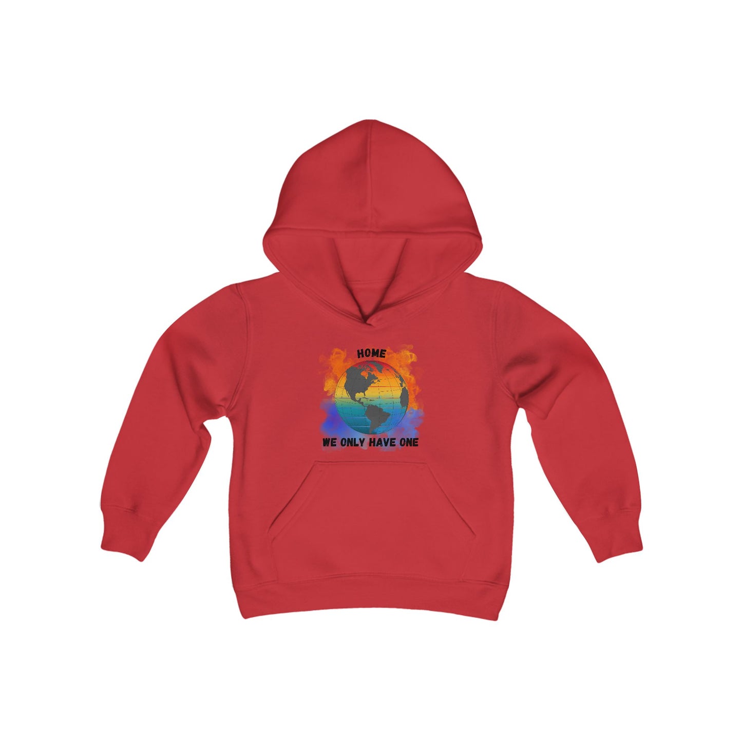 Planet Home - Youth Hoodie Sweatshirt - Vibrant Colors