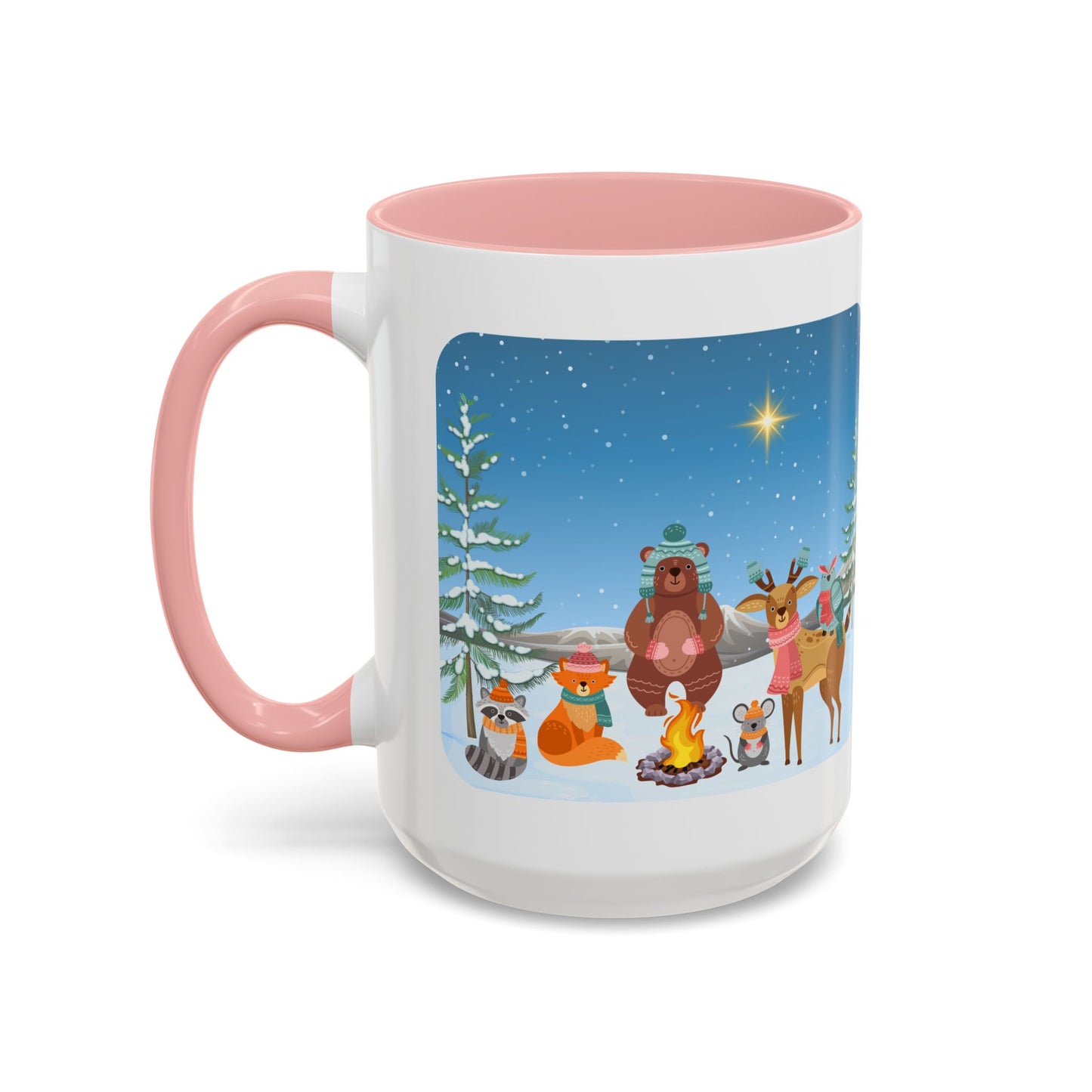 Winter Animal Party - Accent Coffee Mug (11, 15oz)