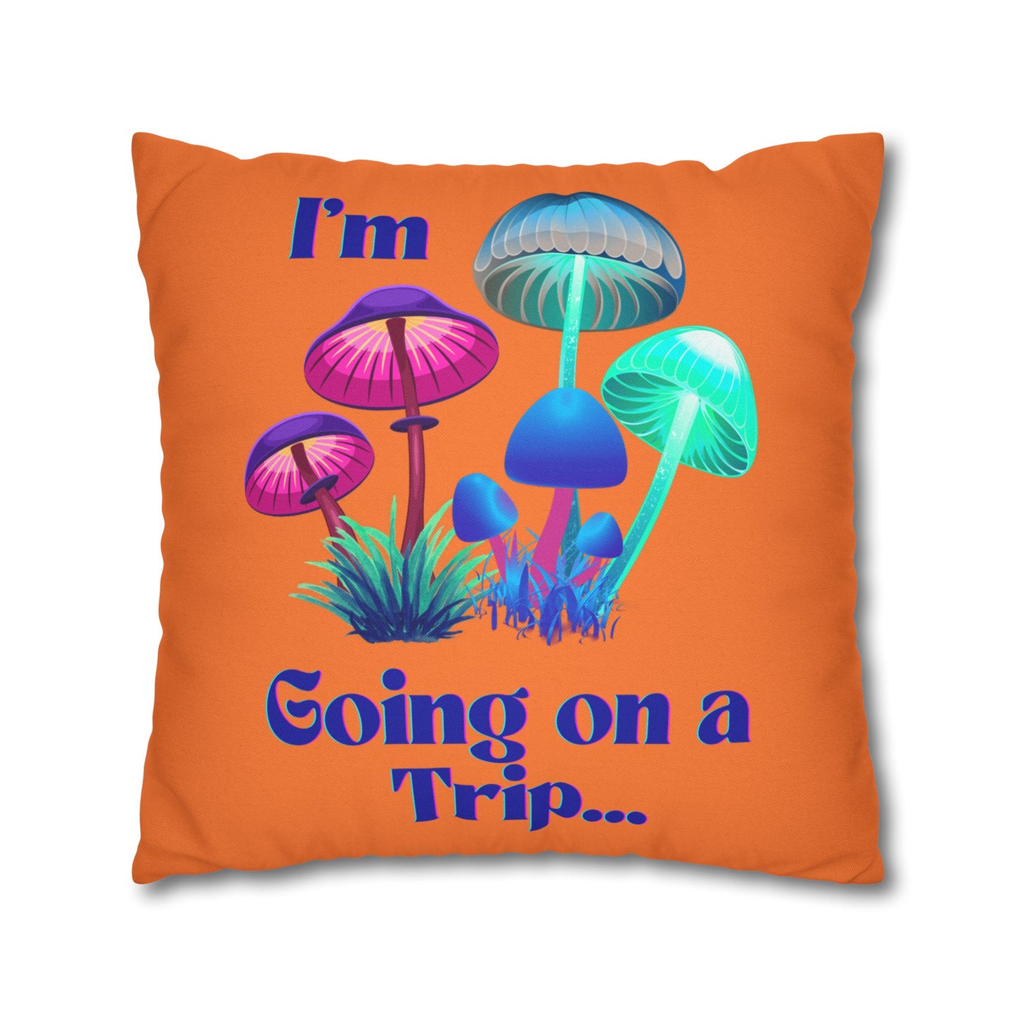 Going on a Trip - Accent Square Pillowcase - Various Sizes