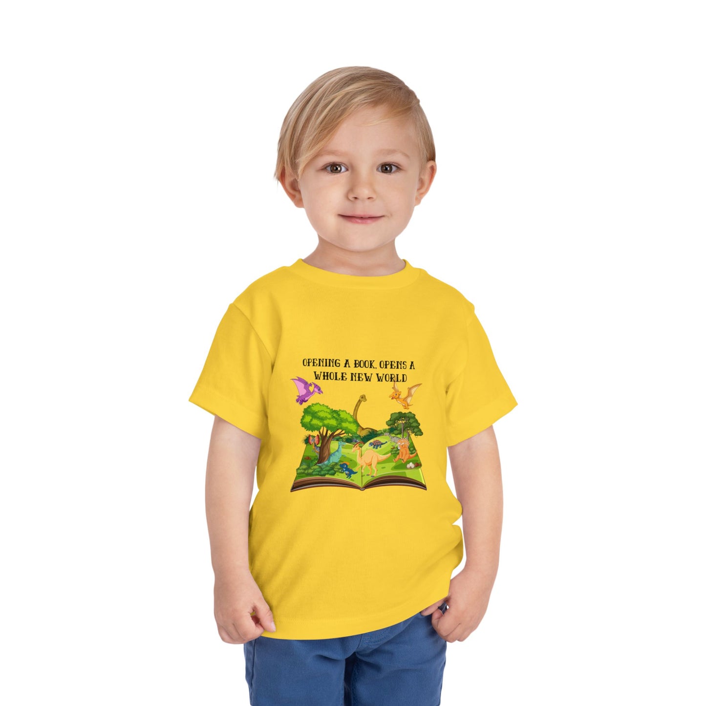 Dinosaur Book Adventure - Toddler Short Sleeve Tee - Discovery Awaits