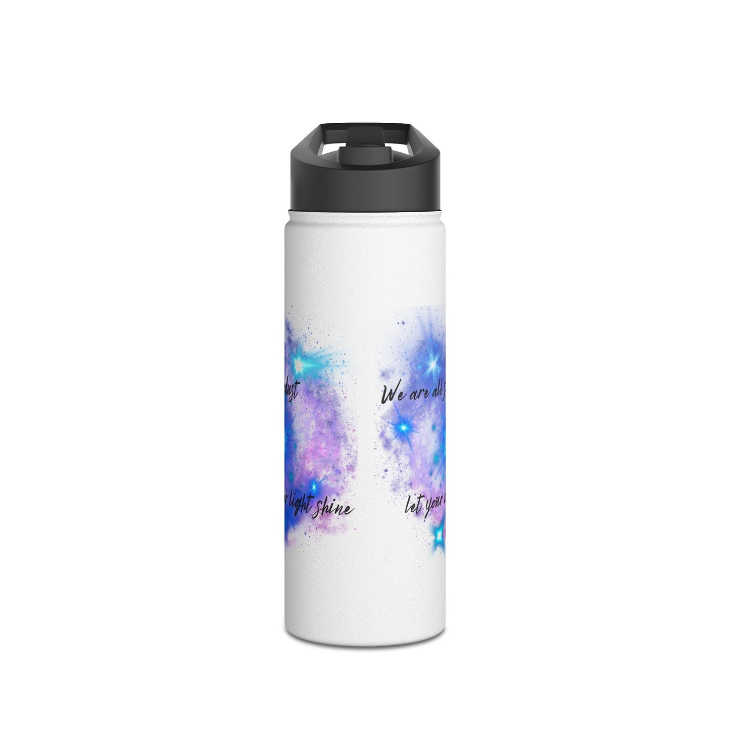 Let Your Inner Light Shine - Stainless Steel Water Bottle, Standard Lid